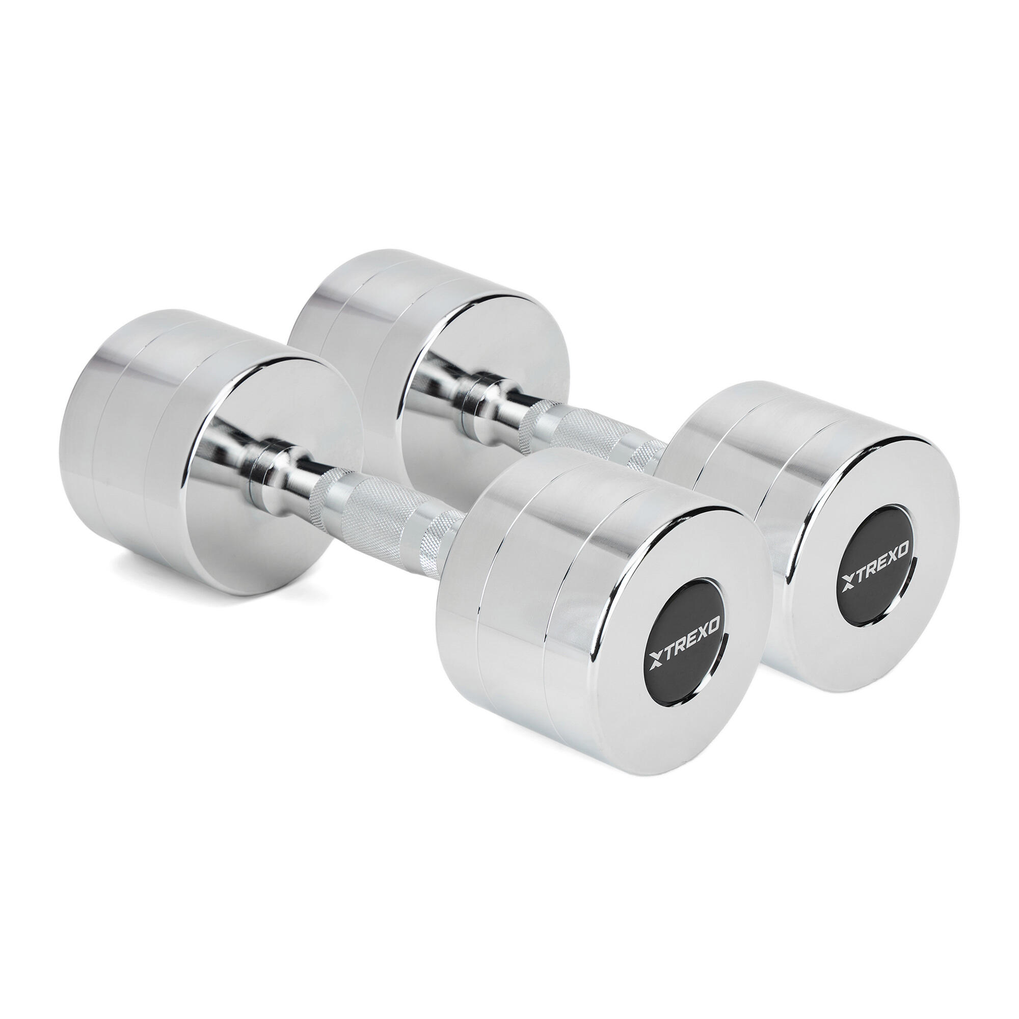 Hantle chromowane TREXO 2x9 kg