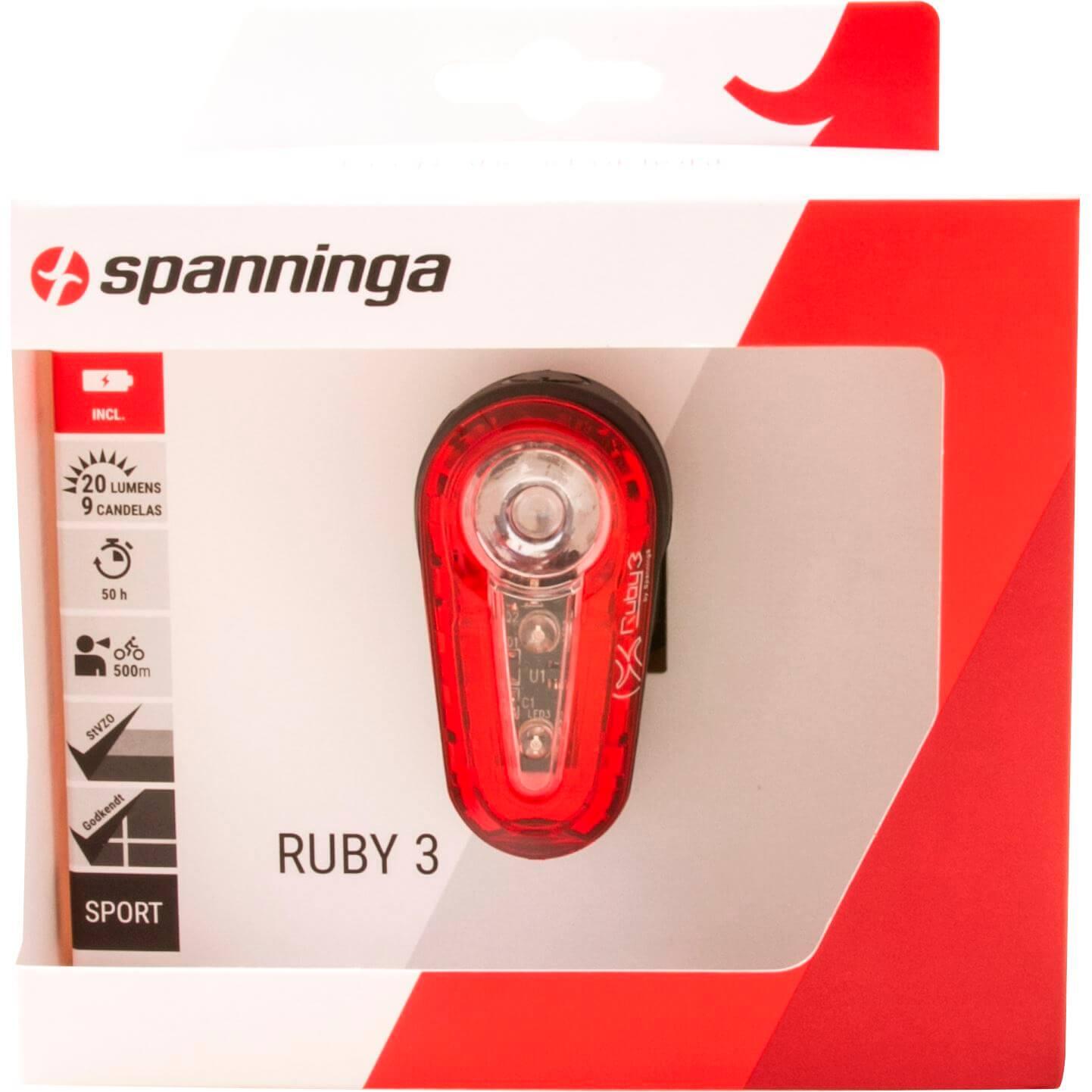 Lampa Tylna Ruby 3, Sztyca Podsiodłowa Na Akumulator