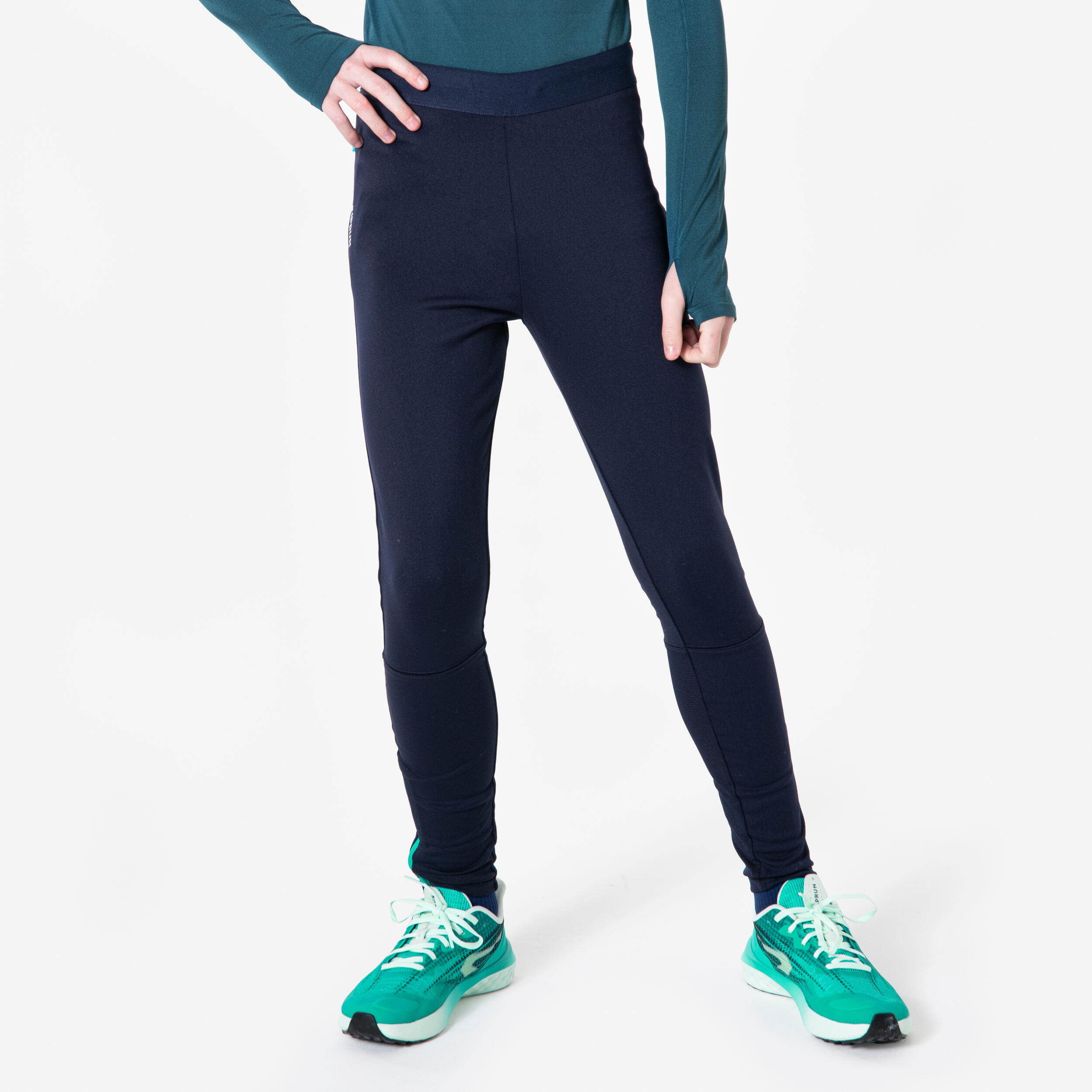 Legginsy do biegania dziecięce Kiprun 900 stretch