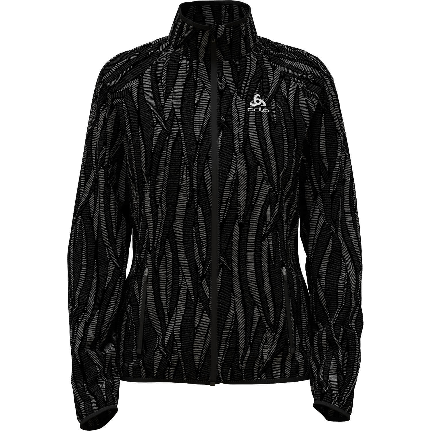 Kurtka do biegania damska Odlo Jacket ESSENTIAL LIGHT PRINT