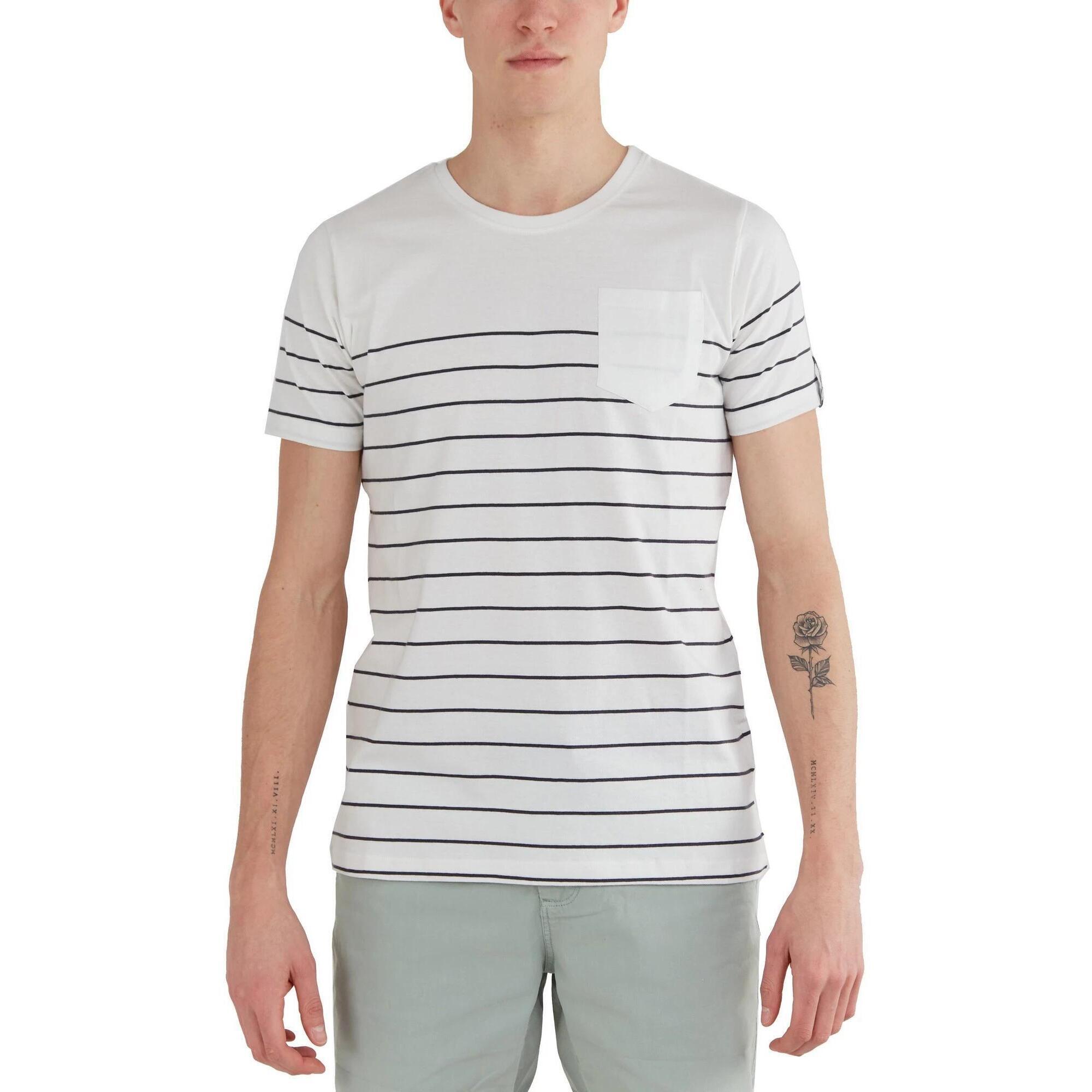 T-shirt męski Fundango Jaggy Pocket z krótkim rękawem