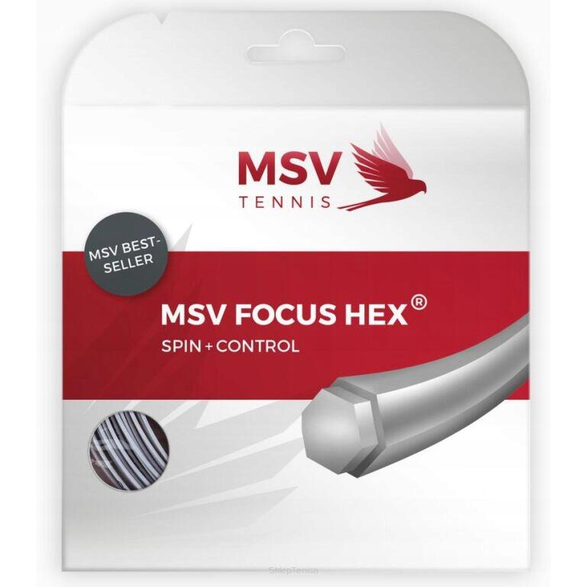 Naciąg tenisowy MSV Focus HEX 1.23 srebrny