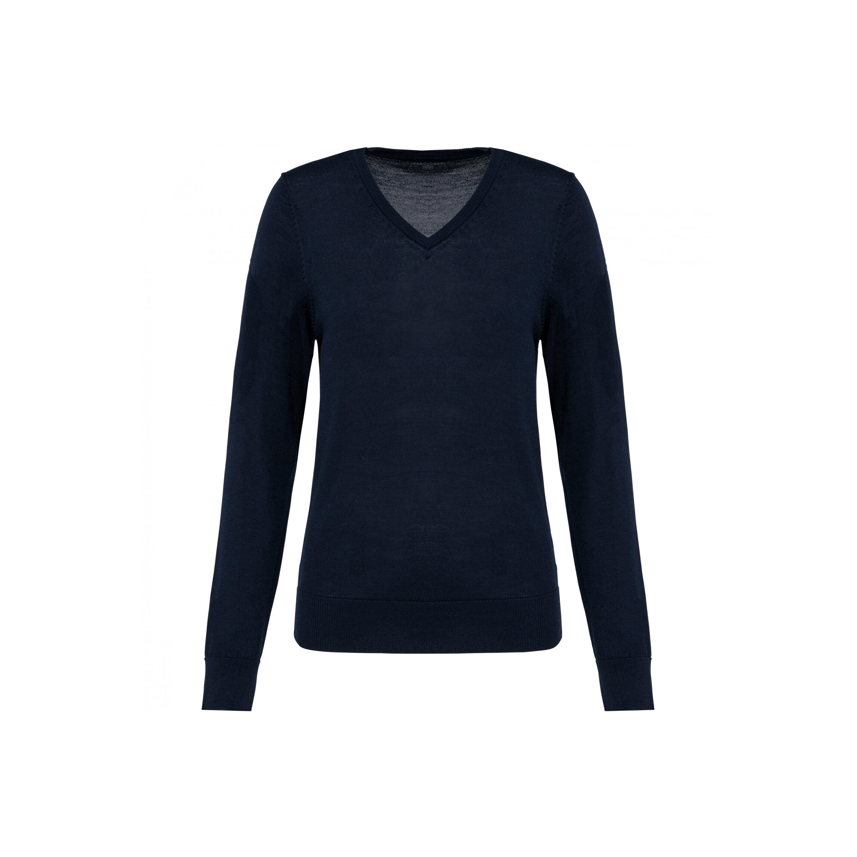 Damski sweter z merynosów z dekoltem v-neck Kariban Premium