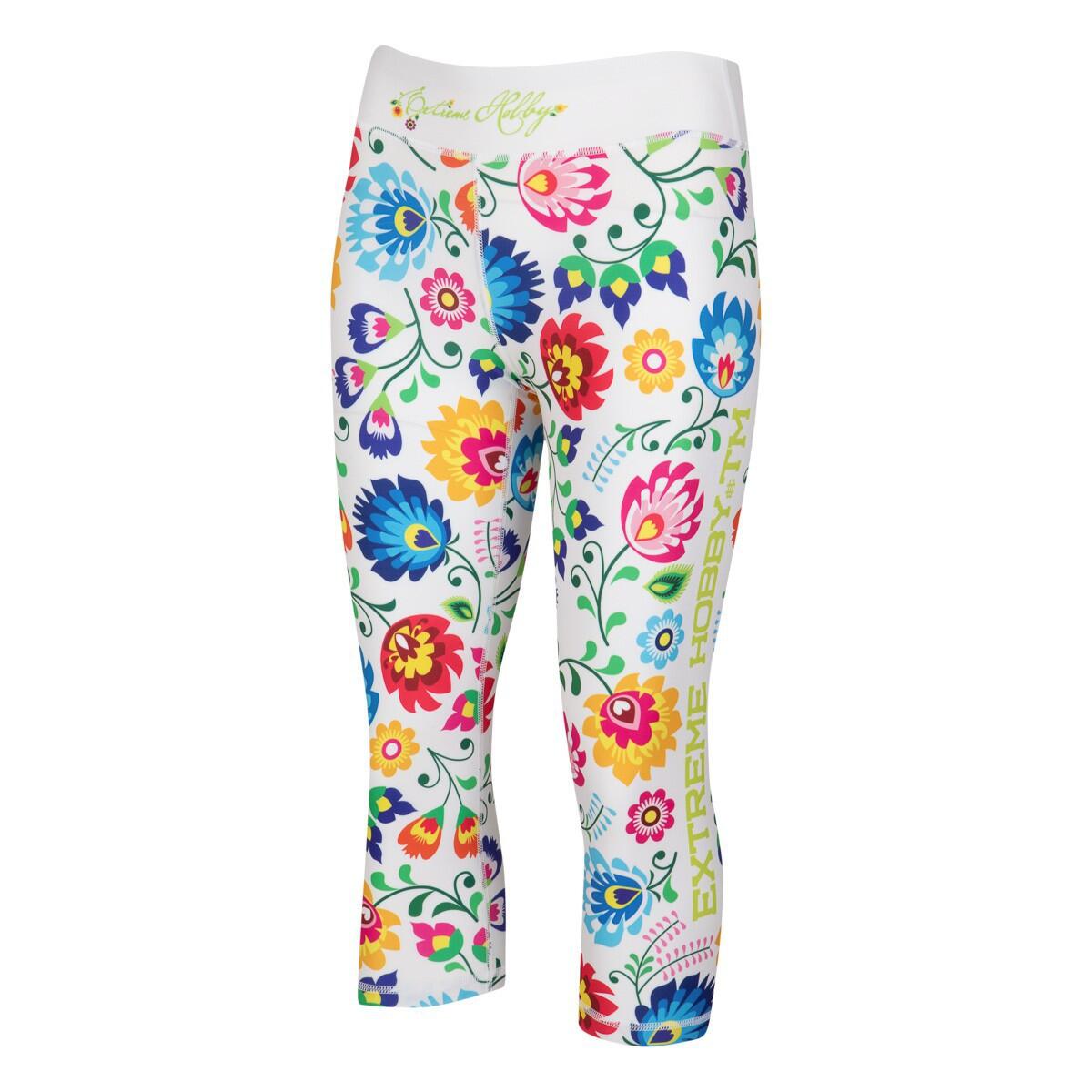 Legginsy sportowe damskie EXTREME HOBBY FOLK 2 3/4