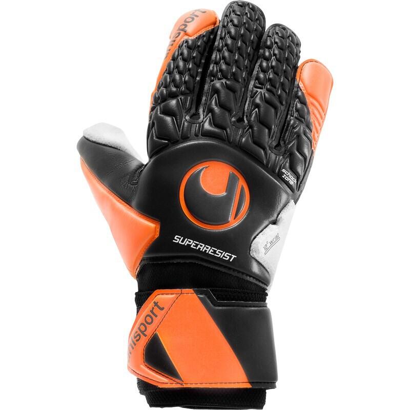 Rękawice Uhlsport Supergrip+ HN Bramkarz Czarne/Pomarańczowe