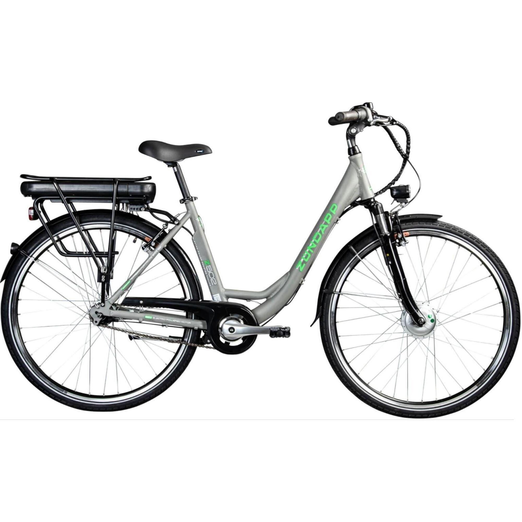 Rower elektryczny miejski Zundapp Z502 damski szary rama 19 cali