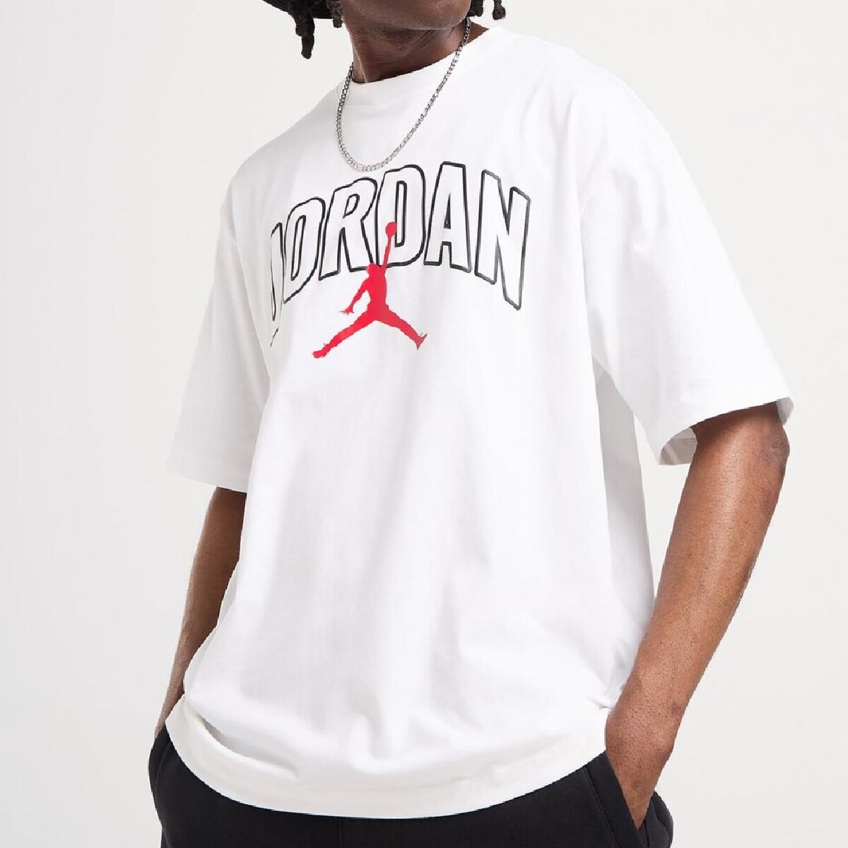 Koszulka męska Air Jordan Brooklyn Arch Logo T-shirt Biała IB7347-100