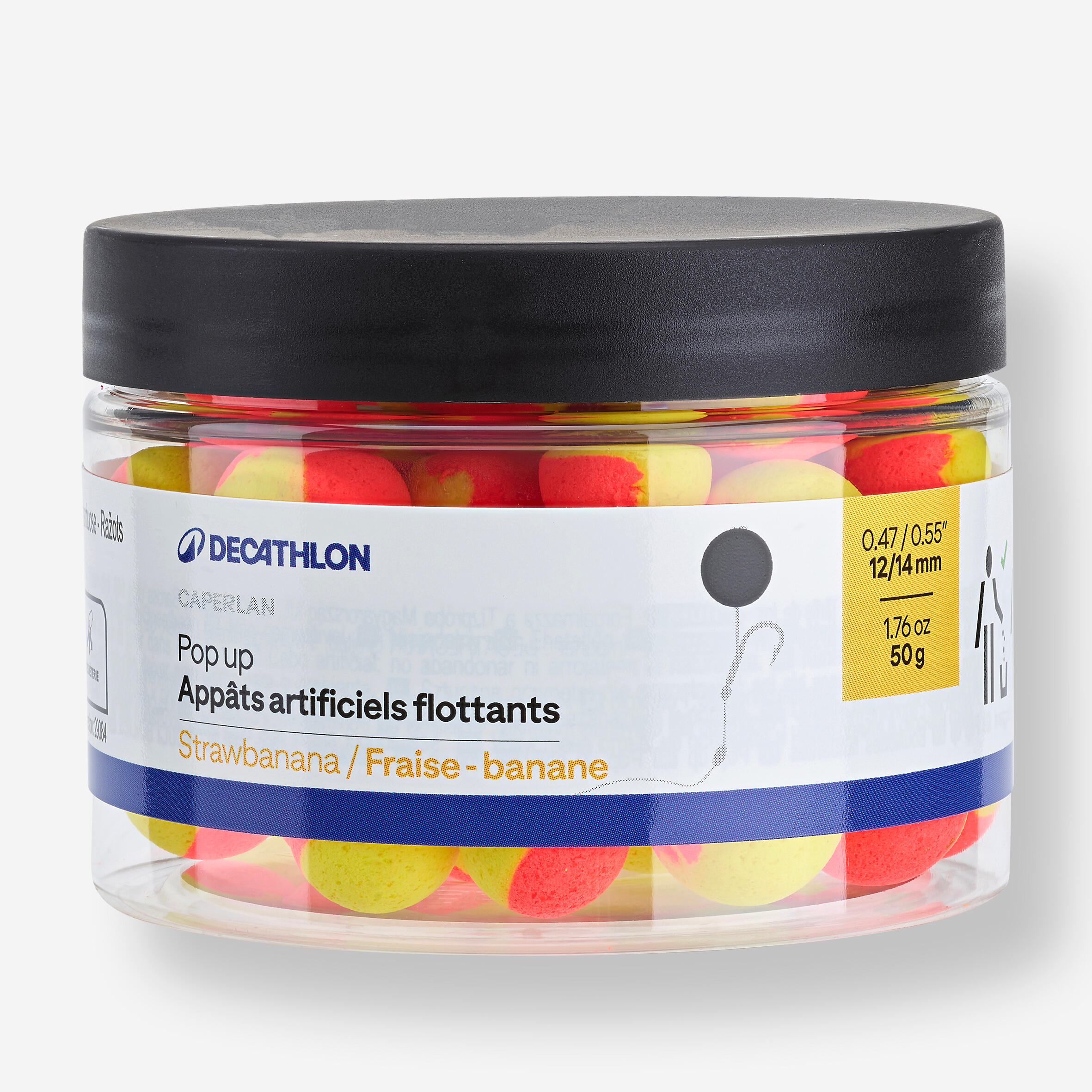 Kulki pływające Caperlan Pop-Up 12-14 mm Strawbanana
