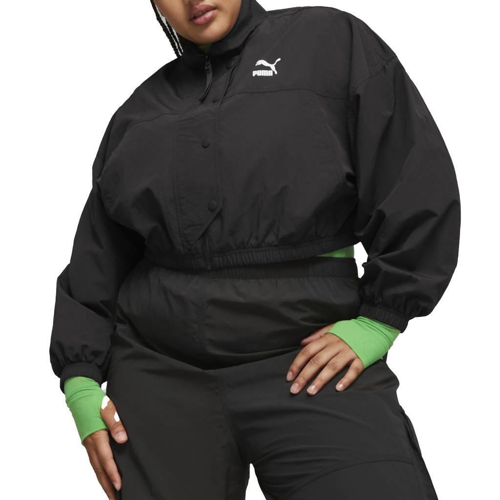 Kurtka PUMA YELLOW DARE TO CROPPED WOVEN JACKET Czarny