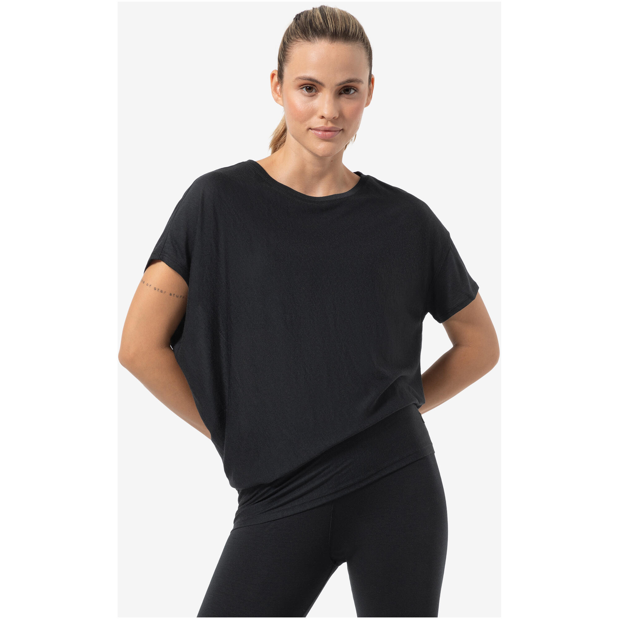Koszulka z krótkim rękawem damska SUPER.NATURAL Yoga Loose Tee