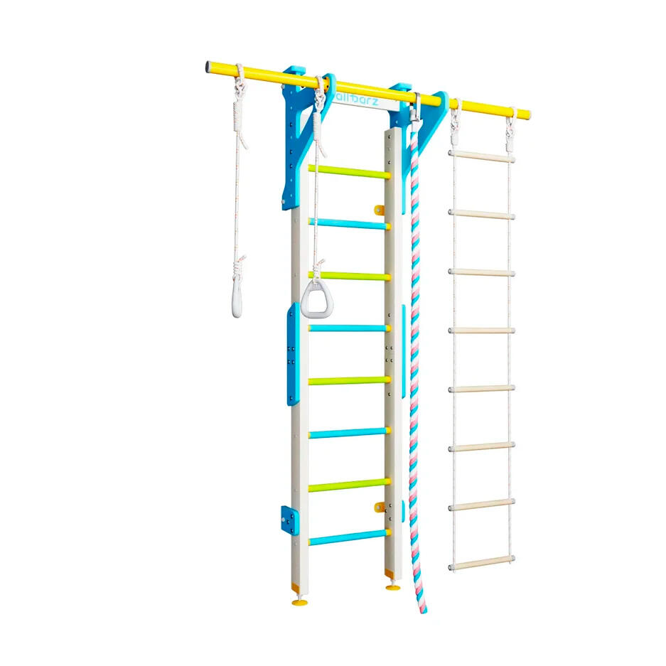 drabinka gimnastyczna Wallbarz Woodsy kolorowa