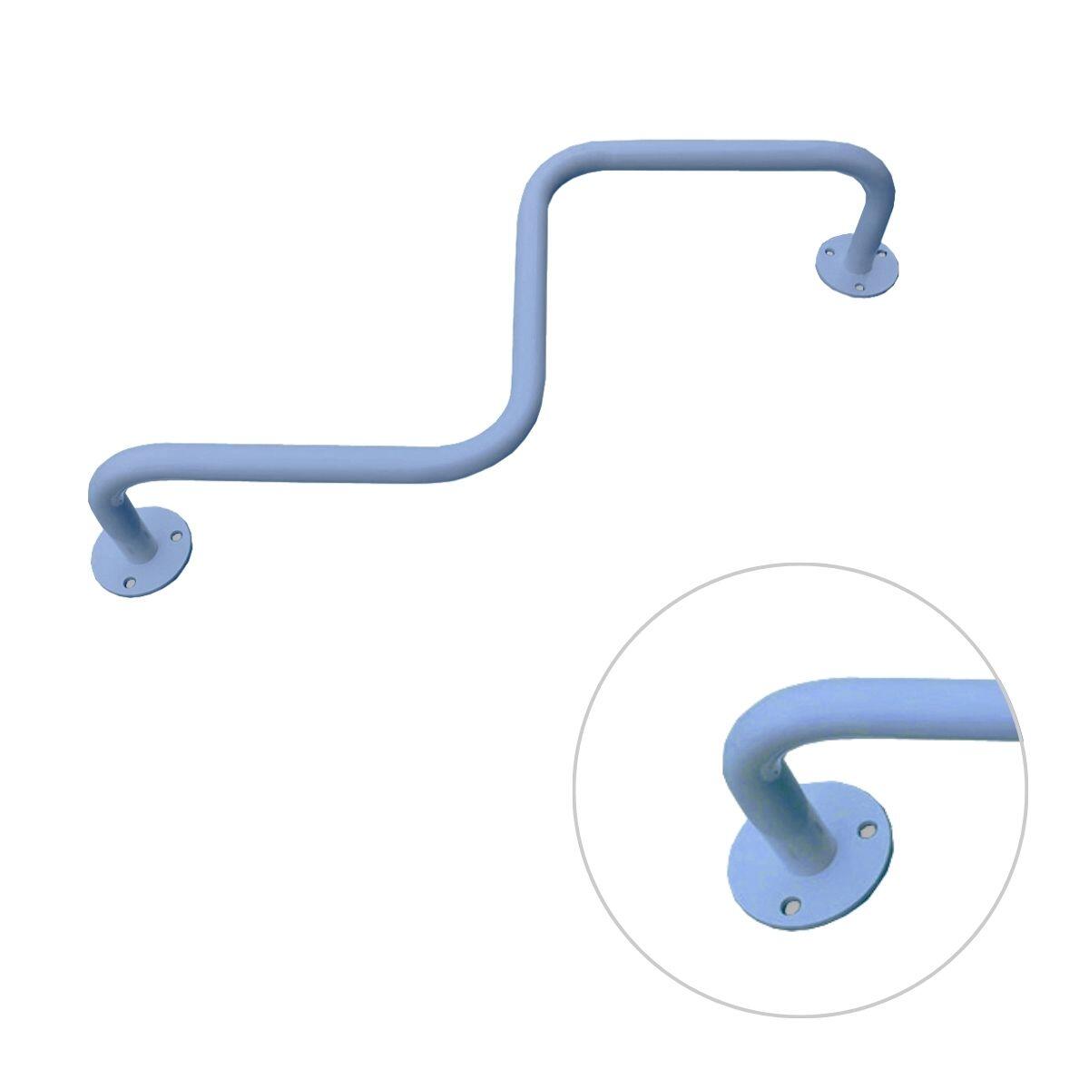 drążek do podciągania sufitowy wygięty błękitny