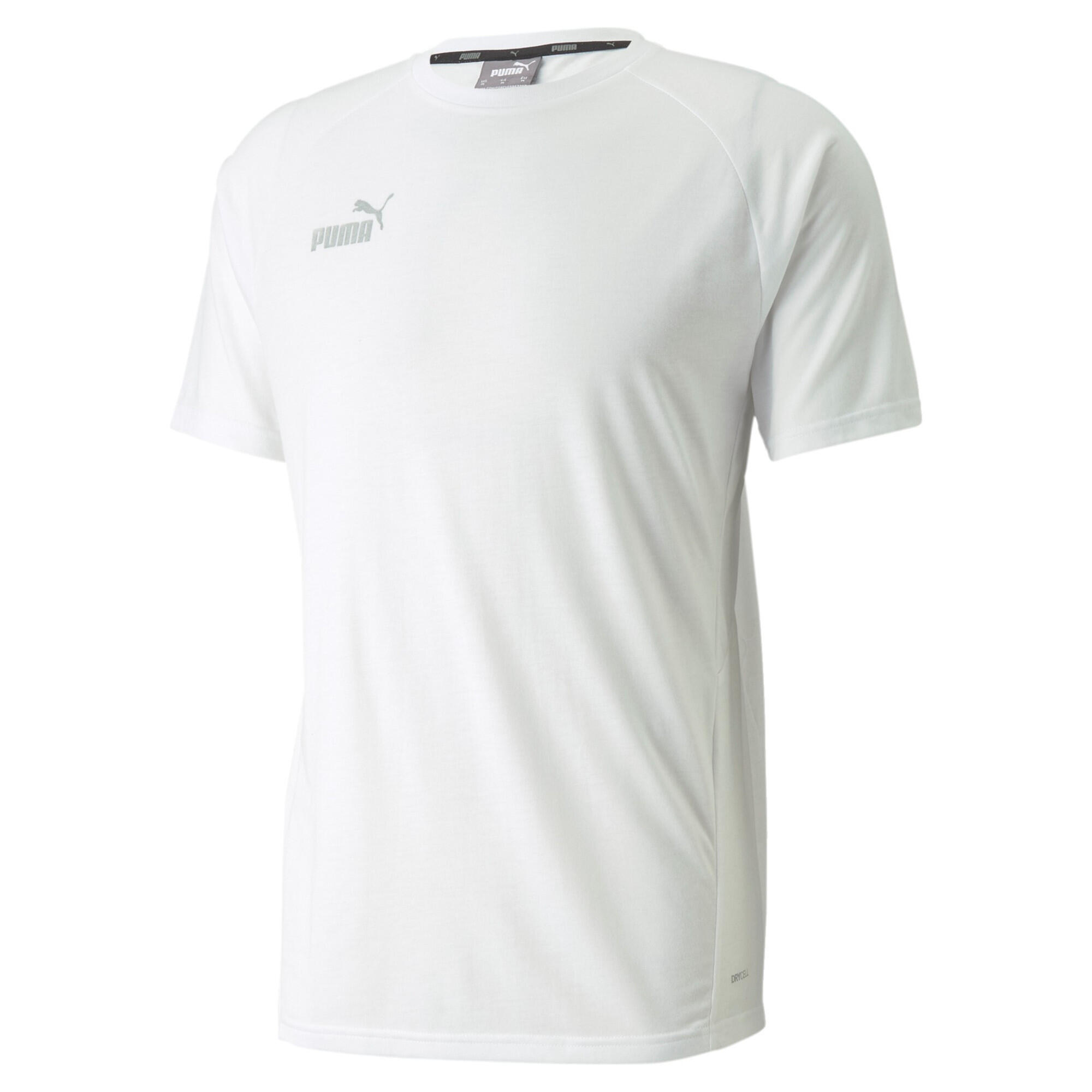 Puma Męski T-shirt Biały 2XL - Komfort i Styl