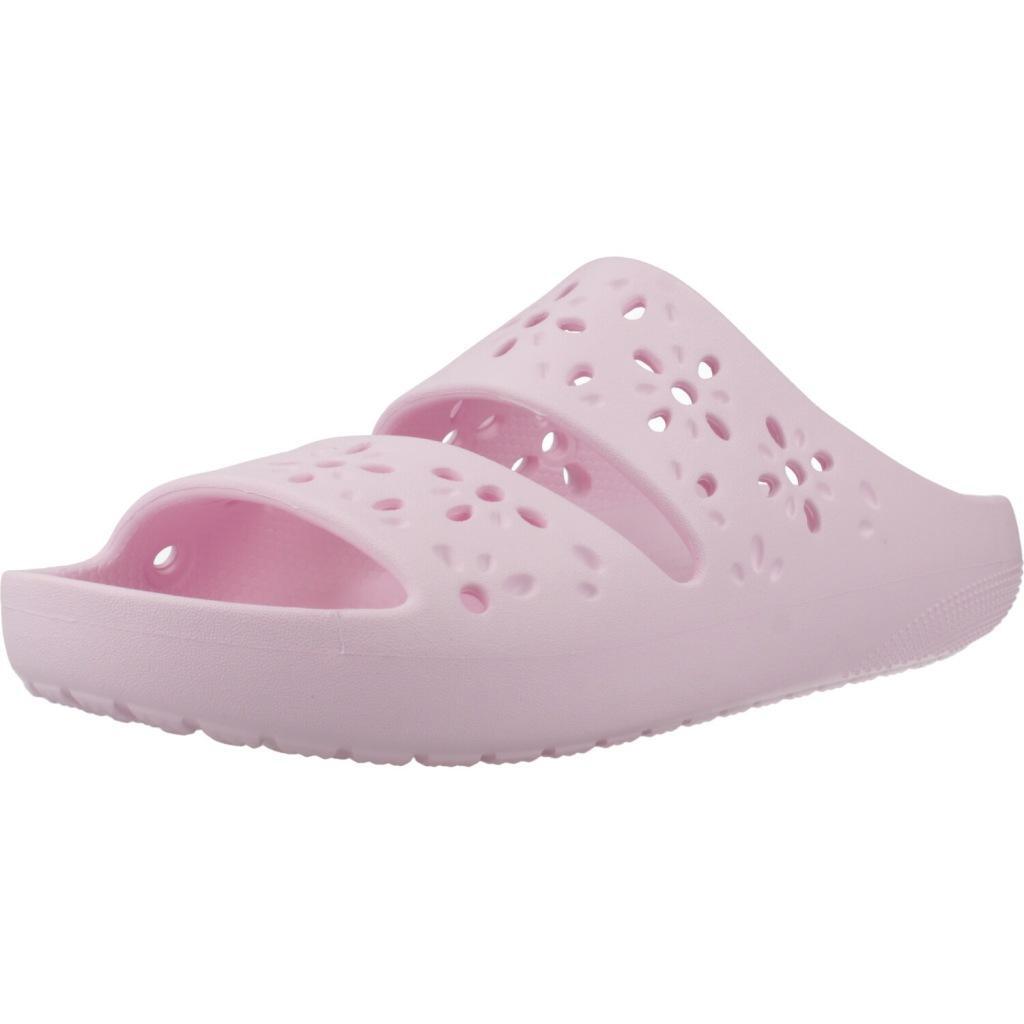 Sandały CROCS CLASSIC FLORAL CUT OUT SAND Rose