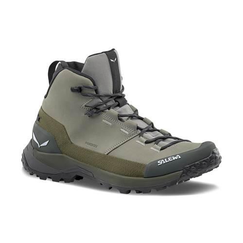Buty trekkingowe męskie Salewa Puez Leather Mid Powertex