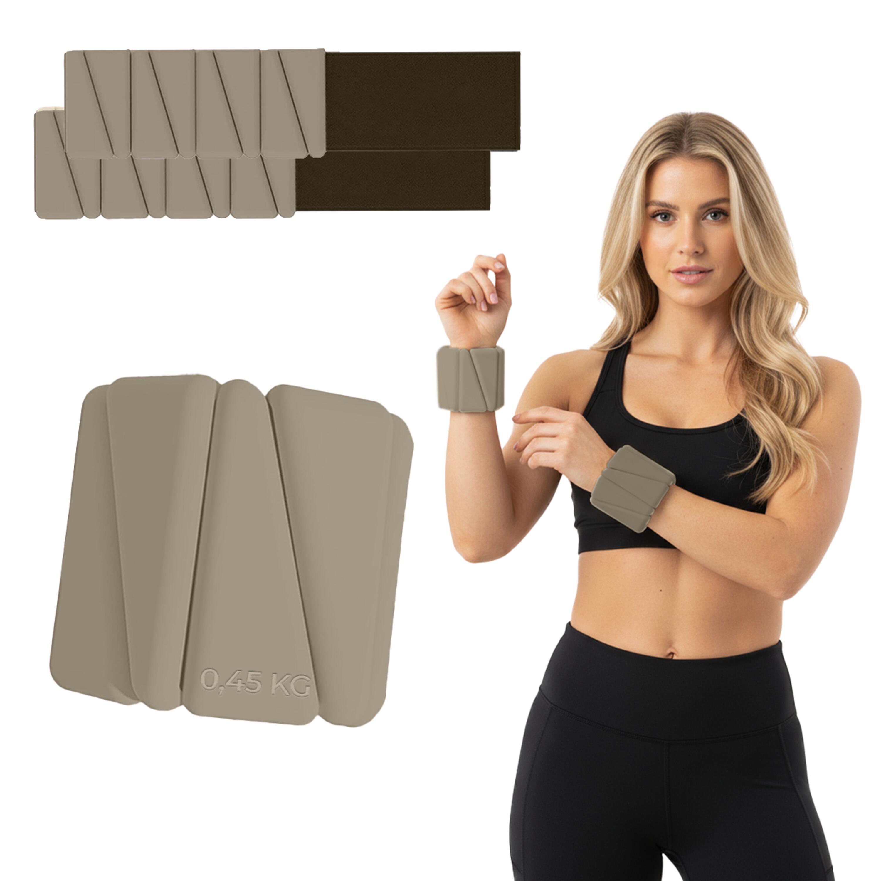 OBCIĄŻNIKI NA KOSTKI CIĘŻARKI NA RĘCE NOGI DO ĆWICZEŃ REGULOWANE 2x 0,45 KG