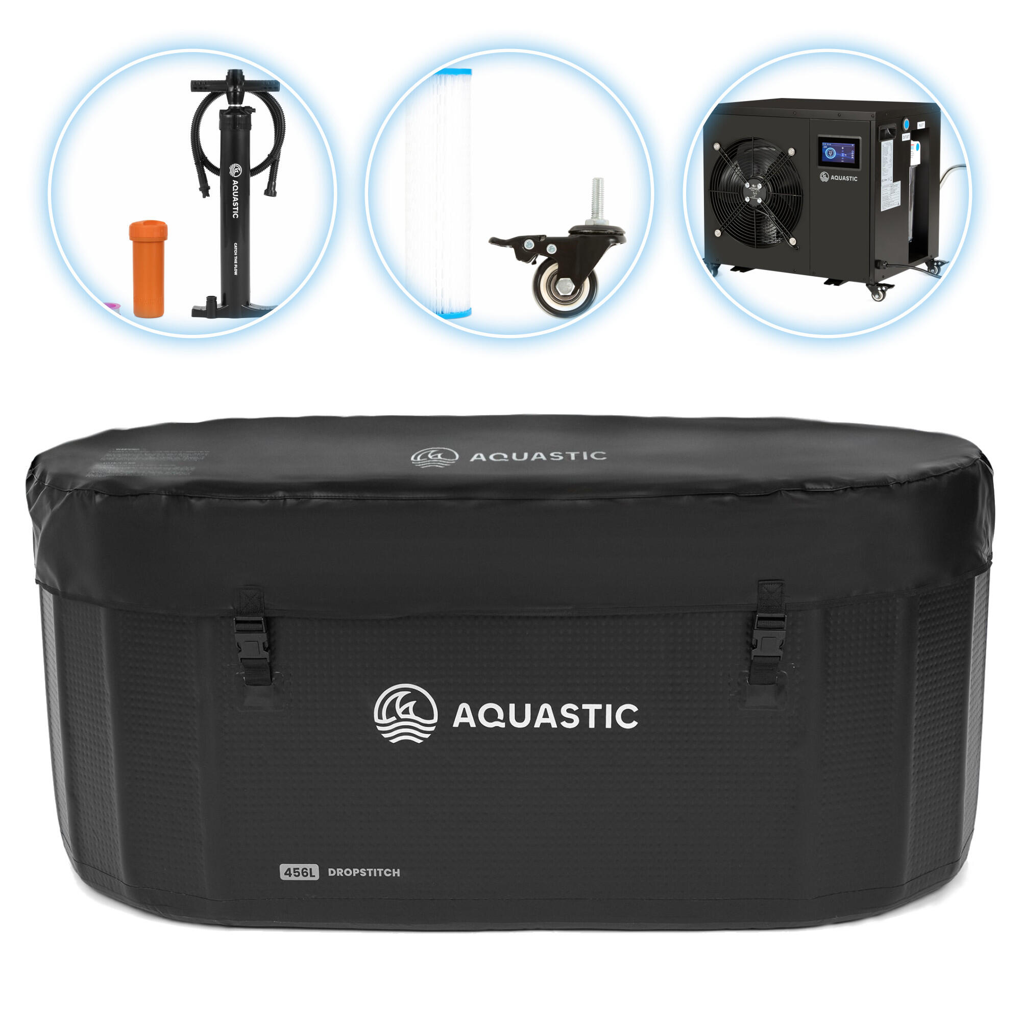 Zestaw AQUASTIC basen 456L z agregatem do morsowania BrrFree
