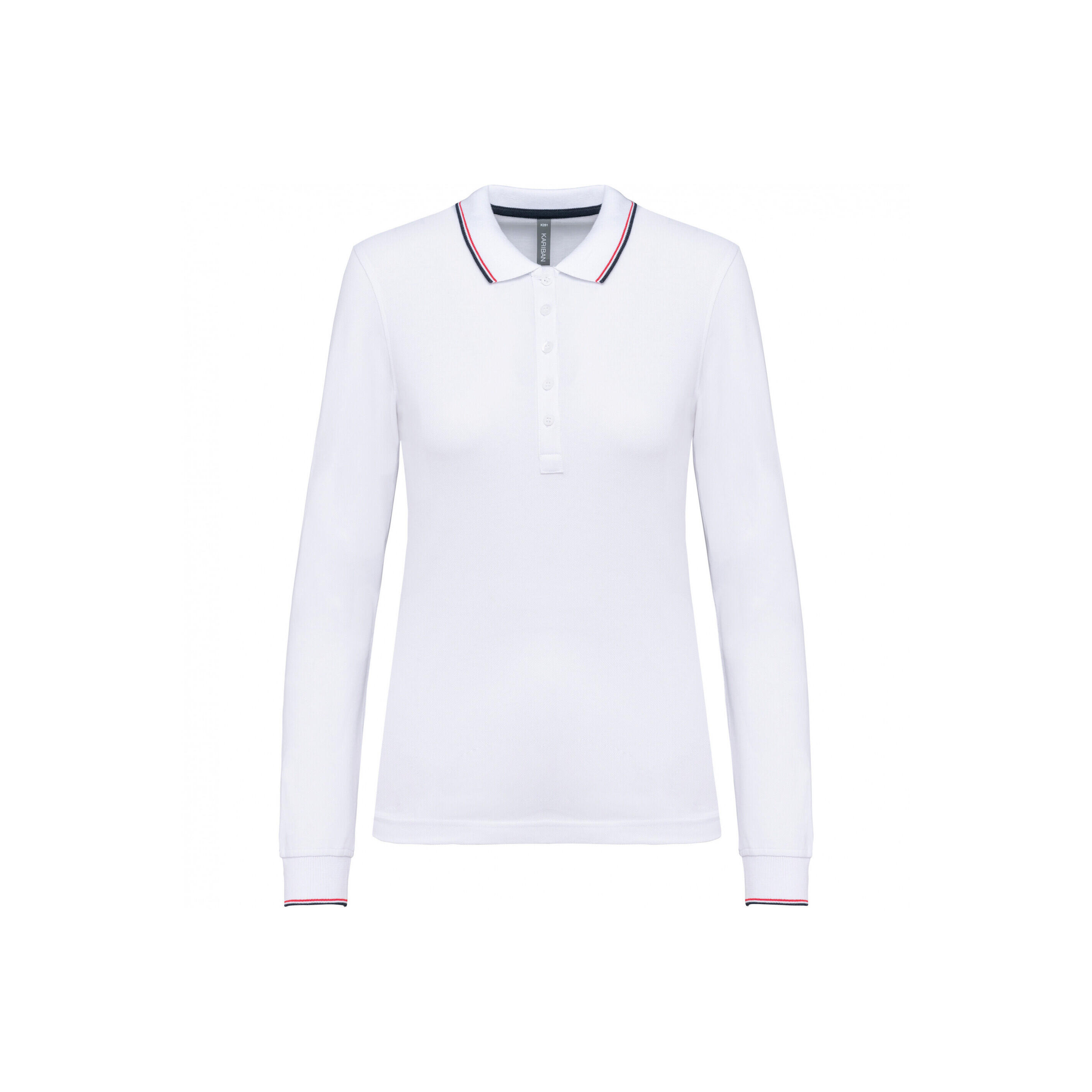 Damska koszulka polo pique z długim rękawem Kariban