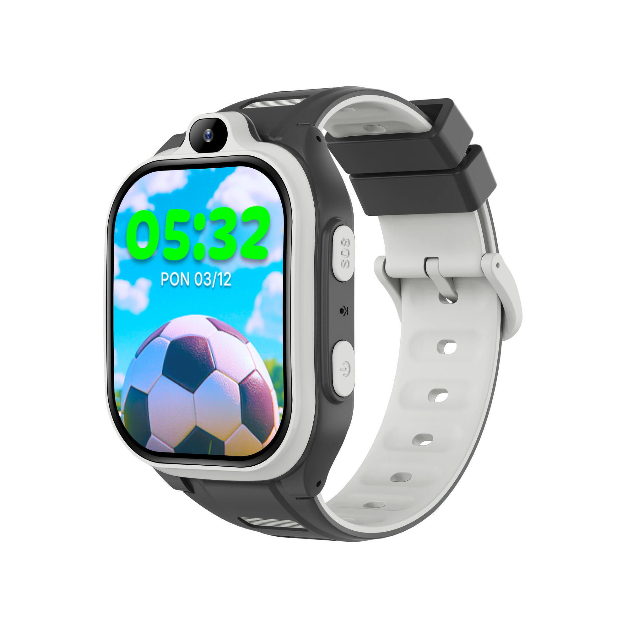 Smartwatch Forever GPS WiFi 4G Kids Boost KW-530 Czarny AI nanoSIM VideoCall