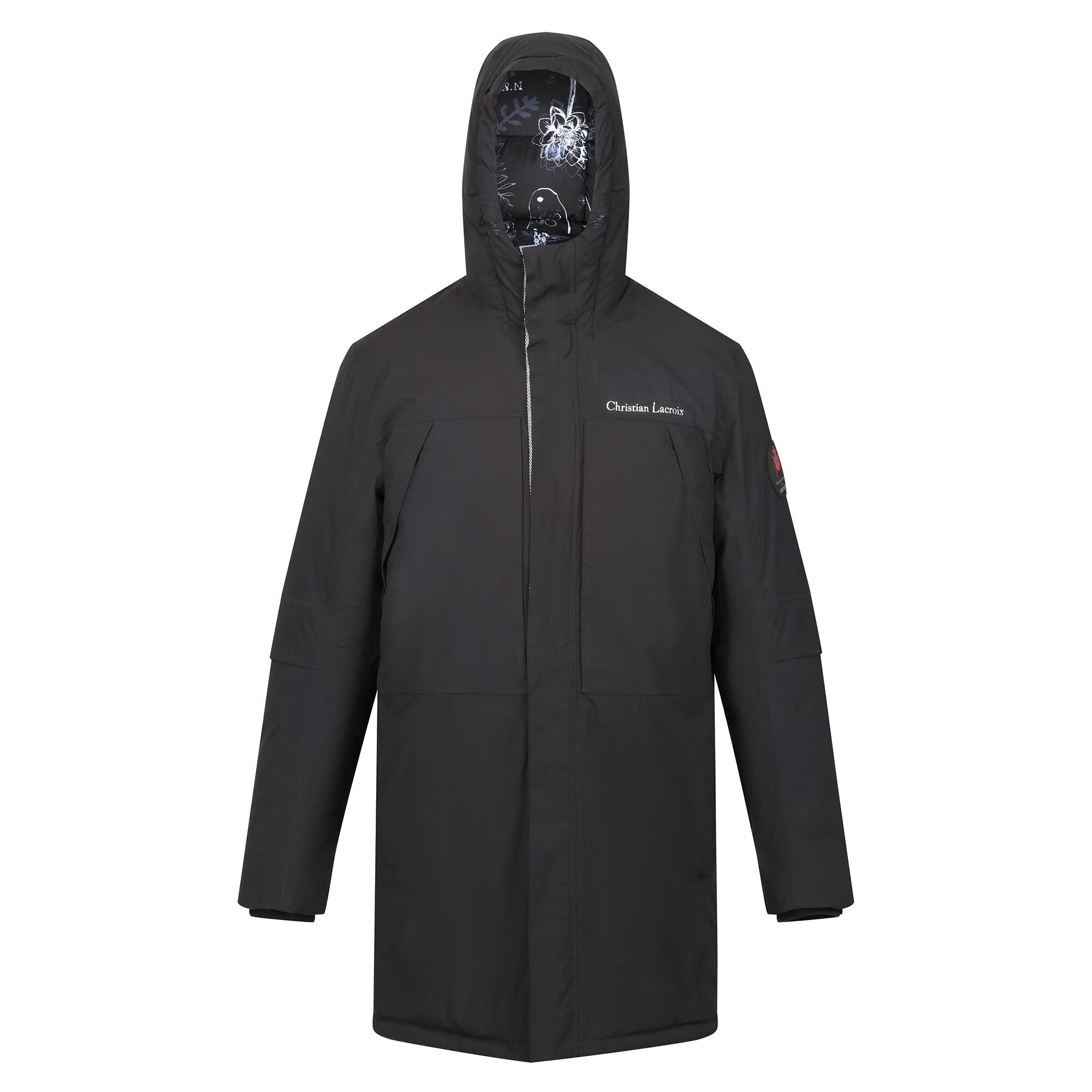 Męska Długa Wodoodporna Kurtka Z Podszewką Christian Lacroix