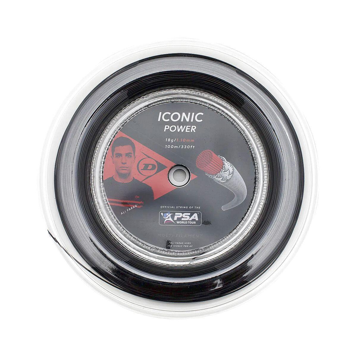 Naciąg do squasha Dunlop Iconic Power 1,10 mm 100 m