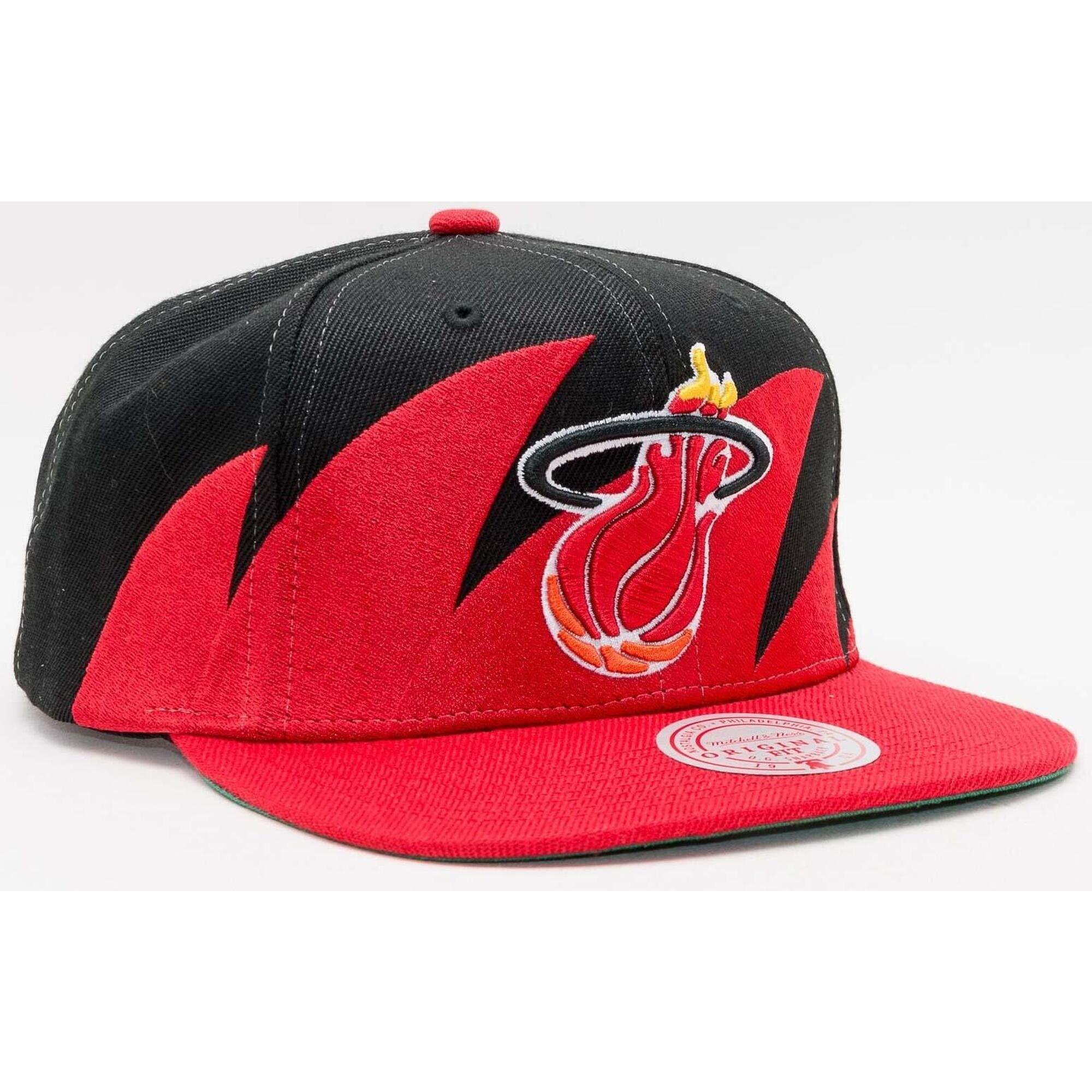 Mitchell & Ness Miami Heat Czapka Snapback NBA czerwona/czarna