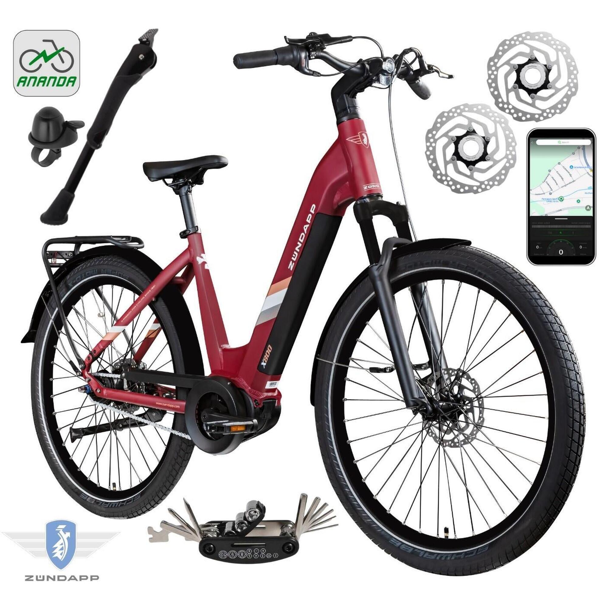 Rower Elektryczny Damski Miejski 27,5 SHIMANO Nexus LCD Aplikacja 2025 250W