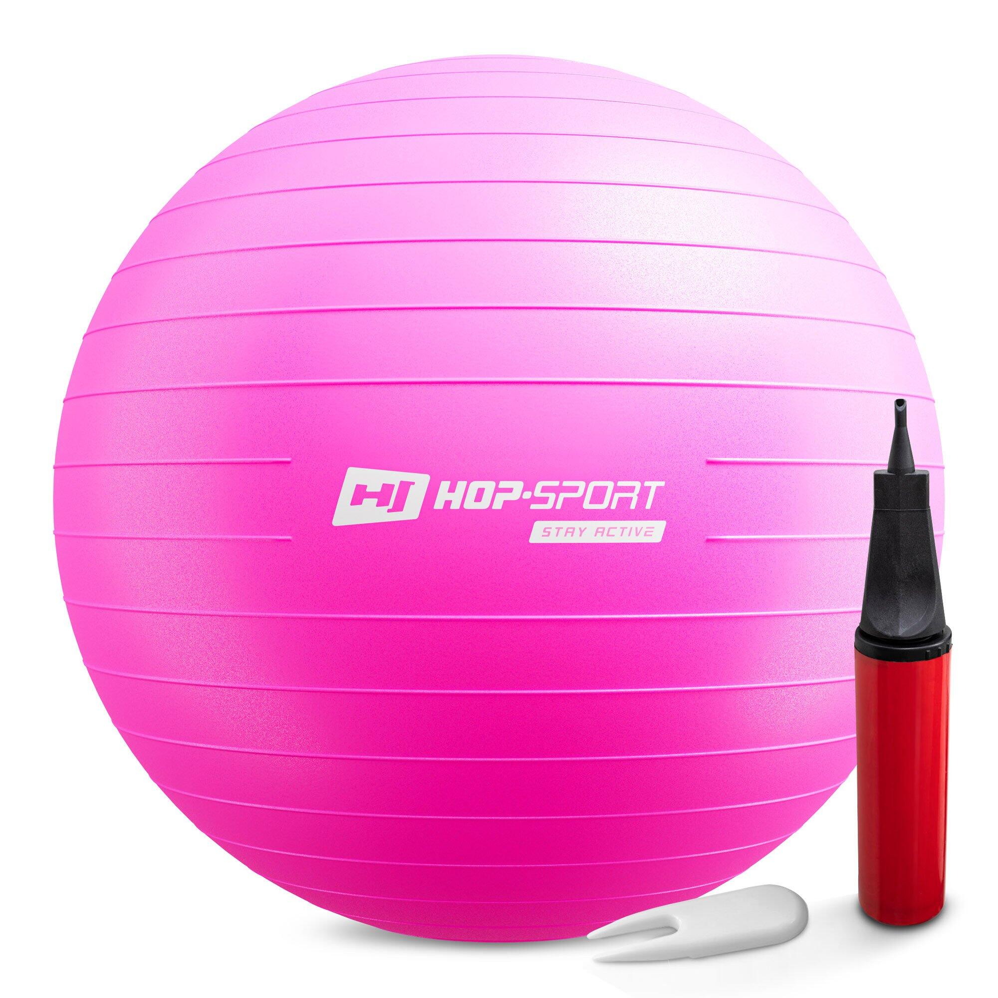 Piłka fitness 70cm z pompką Hop-Sport HS-R075YB