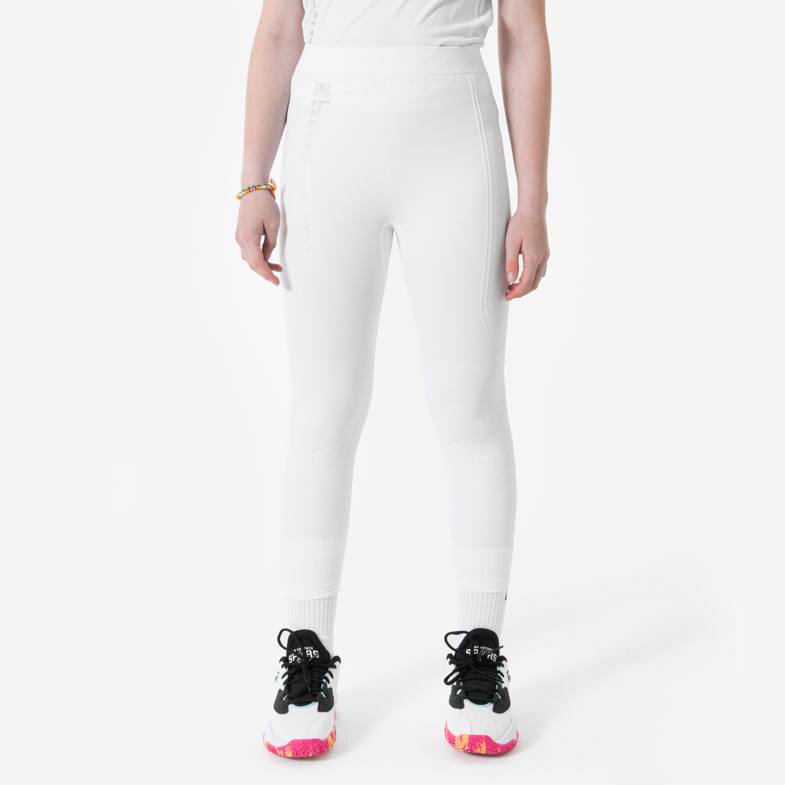 Legginsy do koszykówki 3/4 dla dzieci bielizna