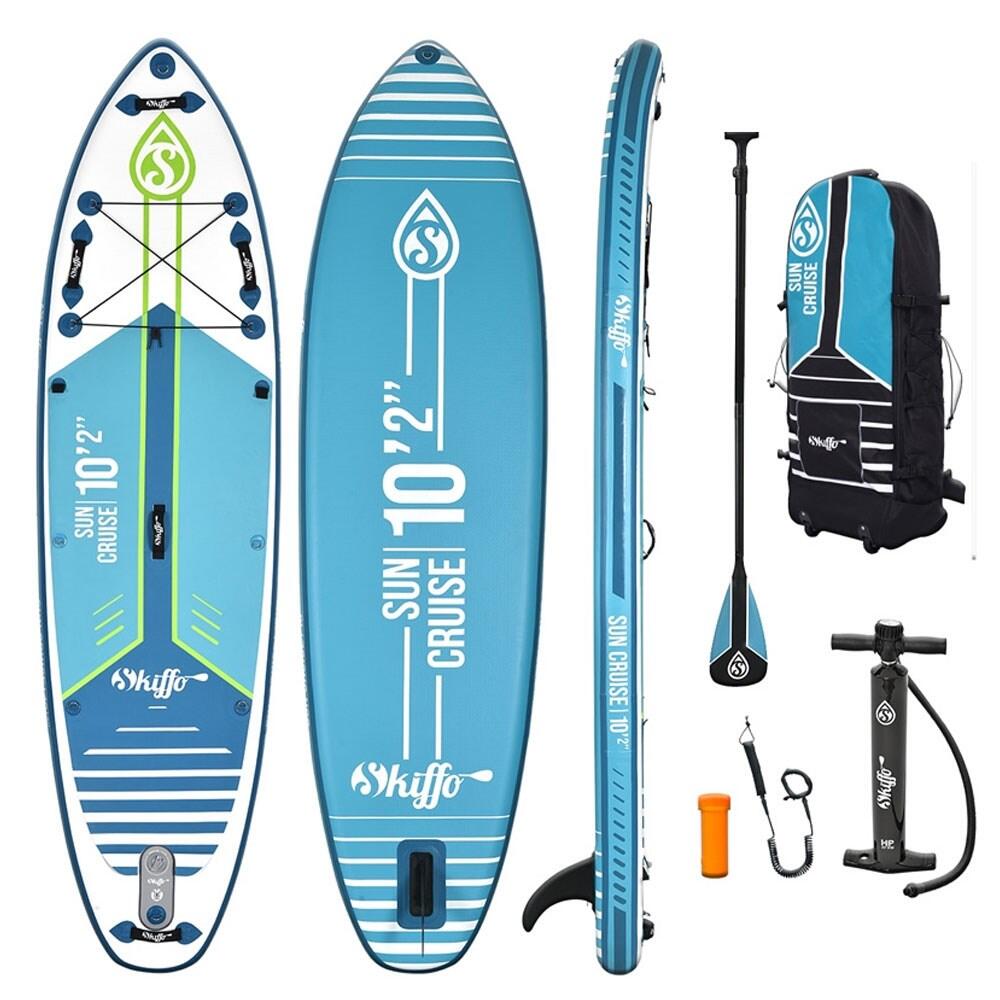 Nadmuchiwany SUP podwójna warstwa Skiffo SUNCRUISE 10'2 Dropstitch 310x84x15cm
