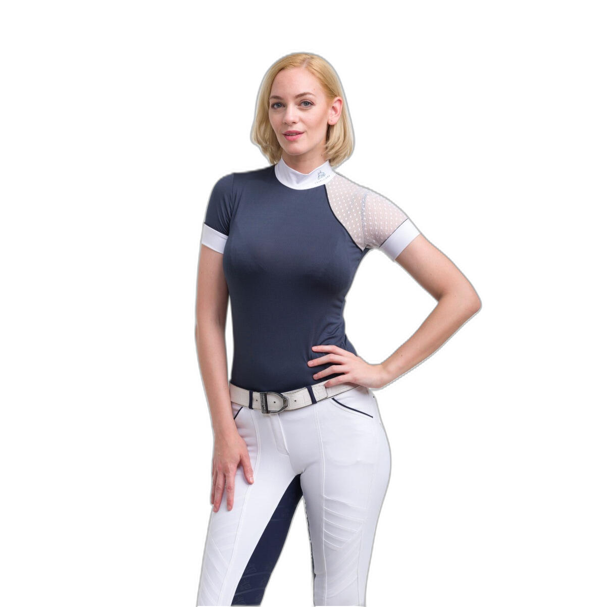 Damska jeździecka koszulka polo Cavalliera Modern