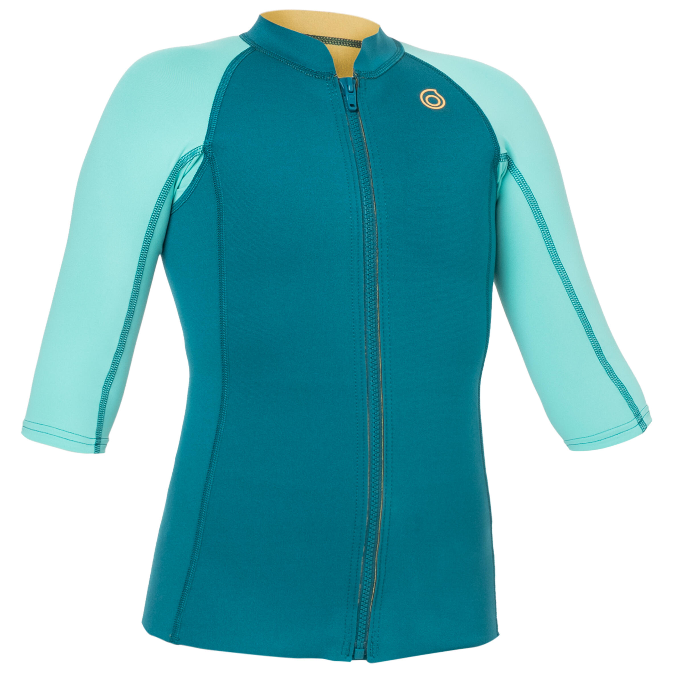 Top anty-UV do snorkelingu dla dzieci Subea z neoprenu 1,5 mm krótki rękaw