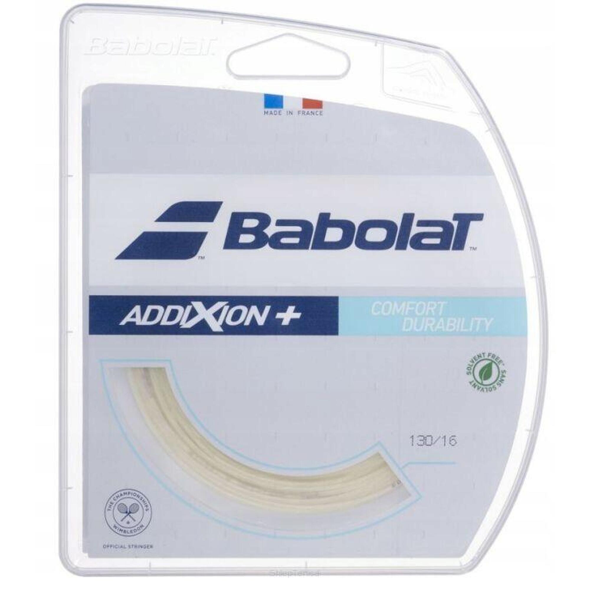 Naciąg tenisowy Babolat Addixion + 12m 1.35 biały