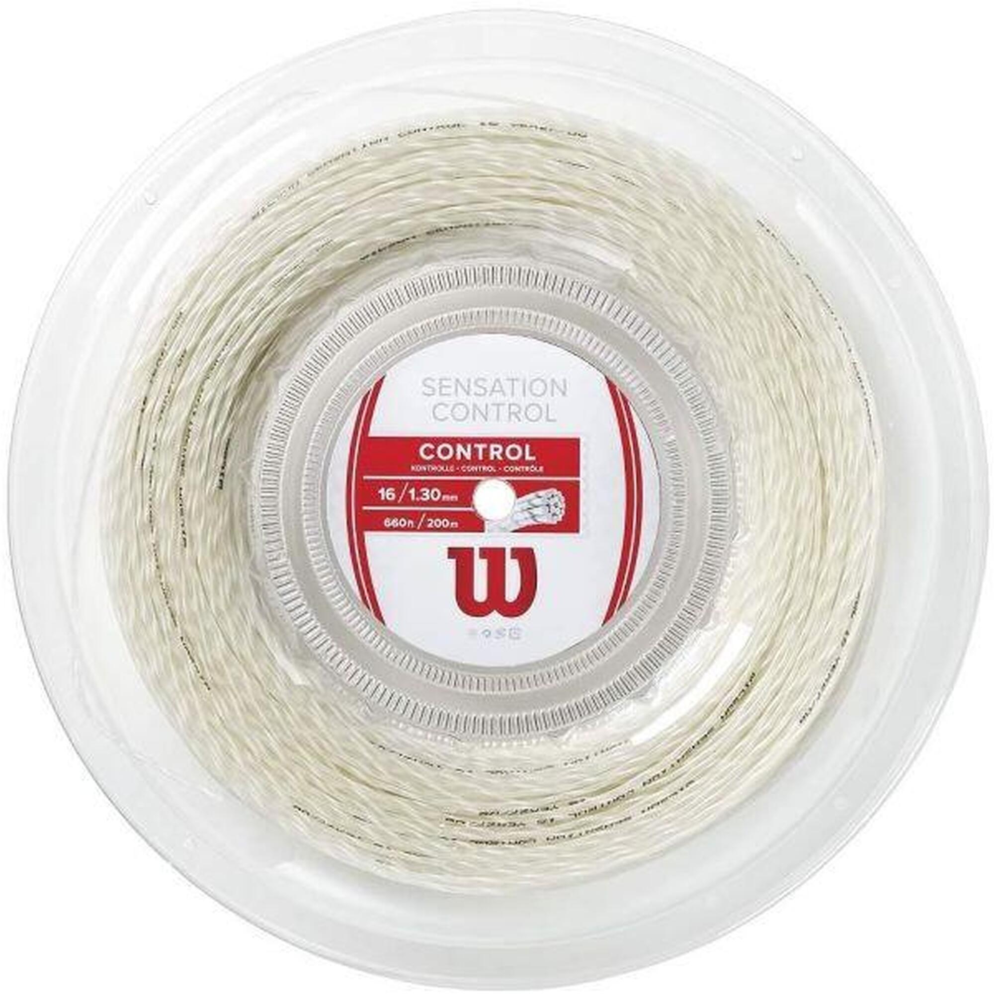 Naciąg tenisowy Wilson Sensation szpula 200 m. natural white 1,30 mm