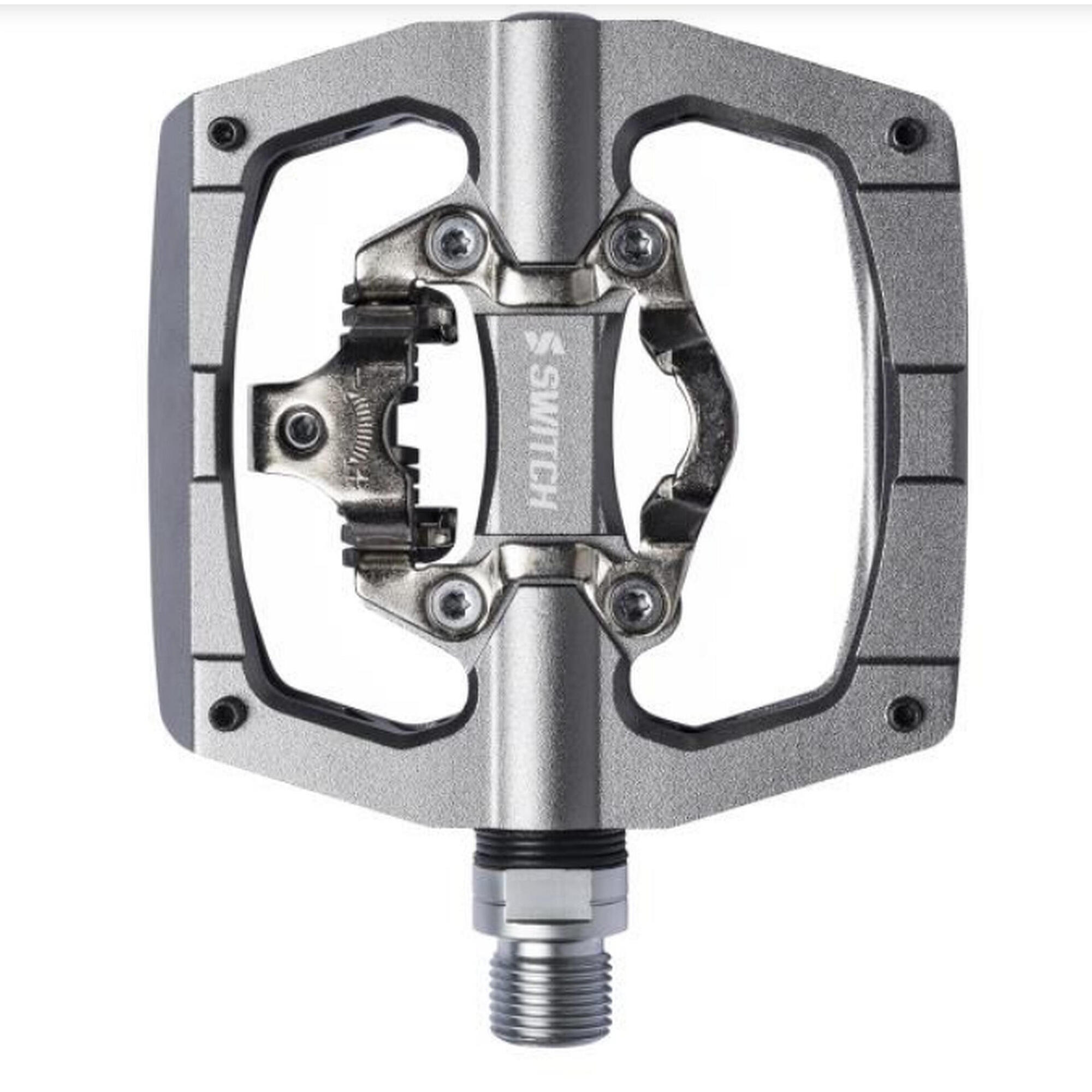 Pedał rowerowy MTB SWITCH NO FOOT, srebrny