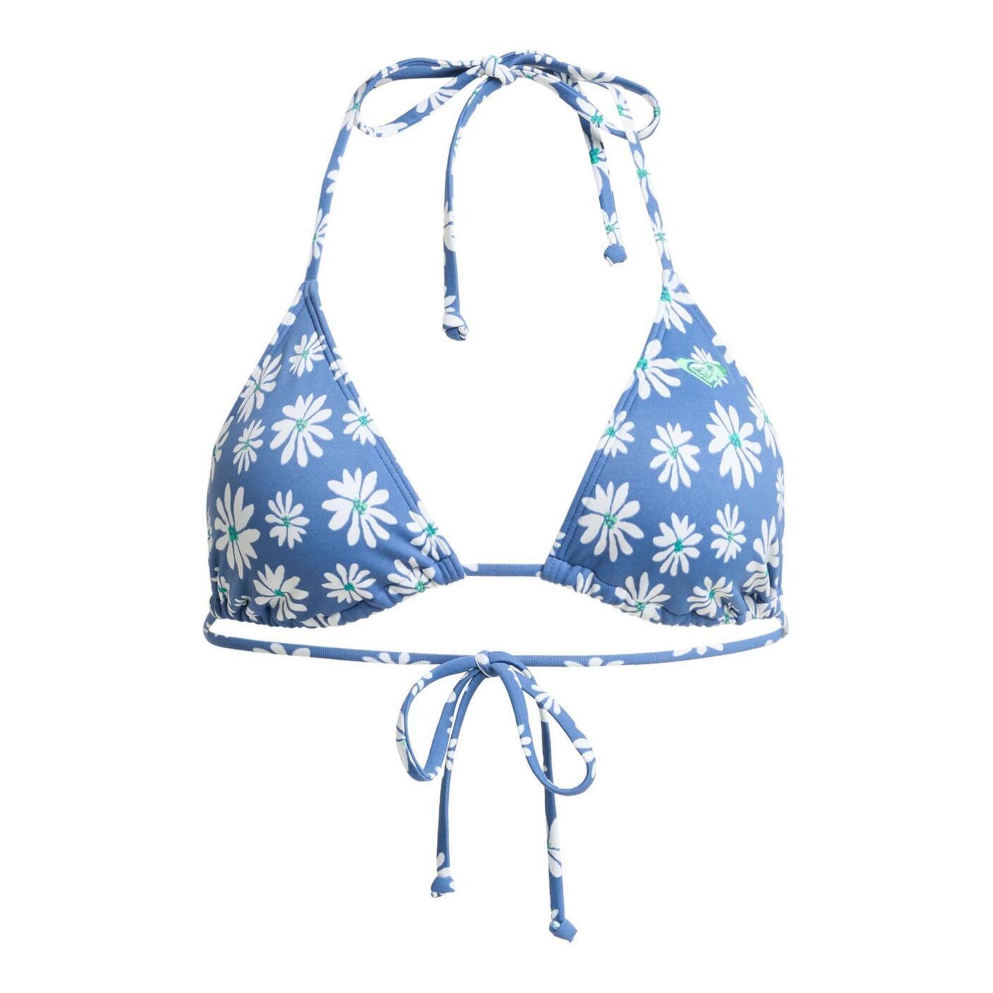 Trójkątny stanik bikini dla Kobiety PRINTED ESSENTIALS TIKI TRI Niebieski
