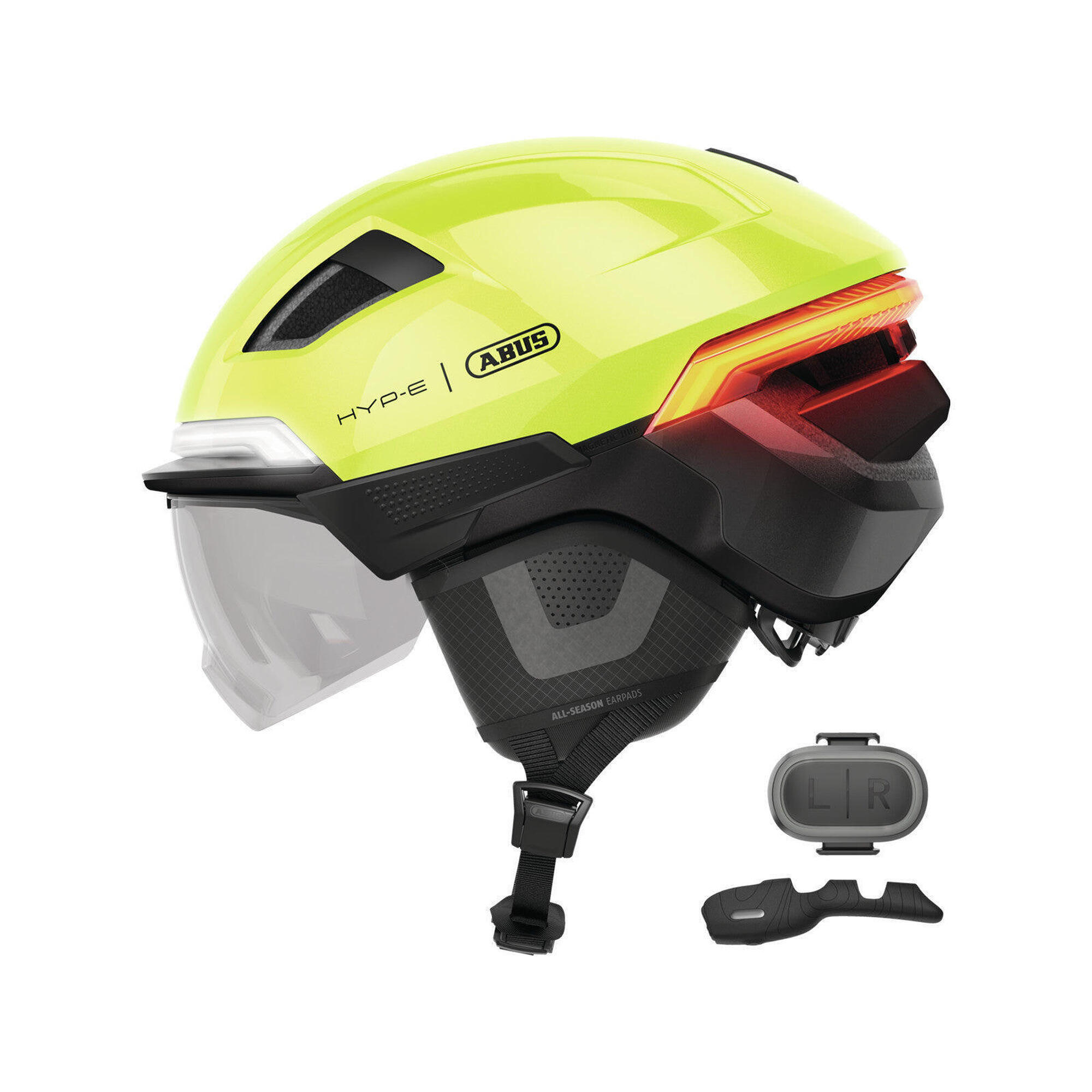 Abus HYP-E BL.ACE inteligentny kask signal yellow S 51-55 cm