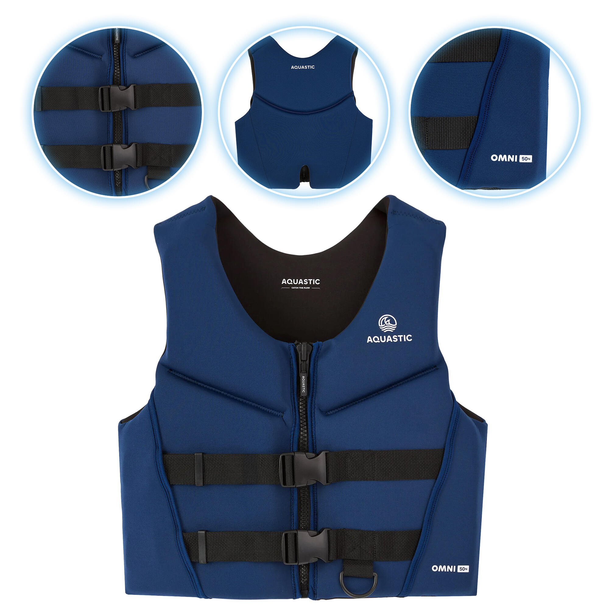 Kamizelka asekuracyjna AQUASTIC Omni 50N neoprenowa
