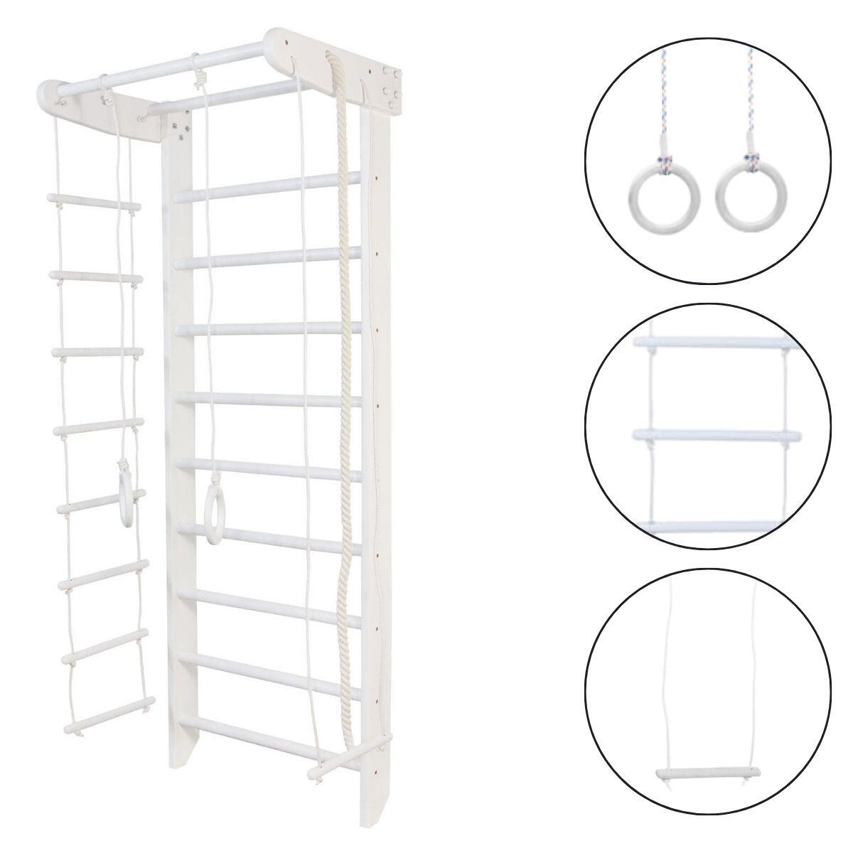drabinka gimnastyczna Start Plus + ścianka wspinaczkowa