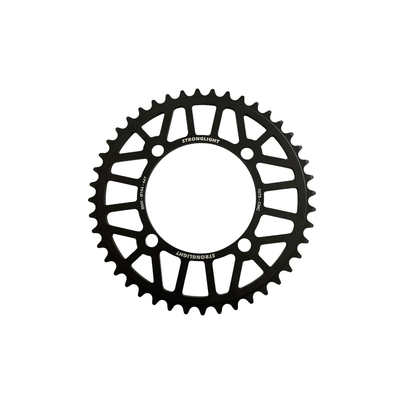 Pierścień łańcucha Stronglight BMX Race 44t z aluminium czarny
