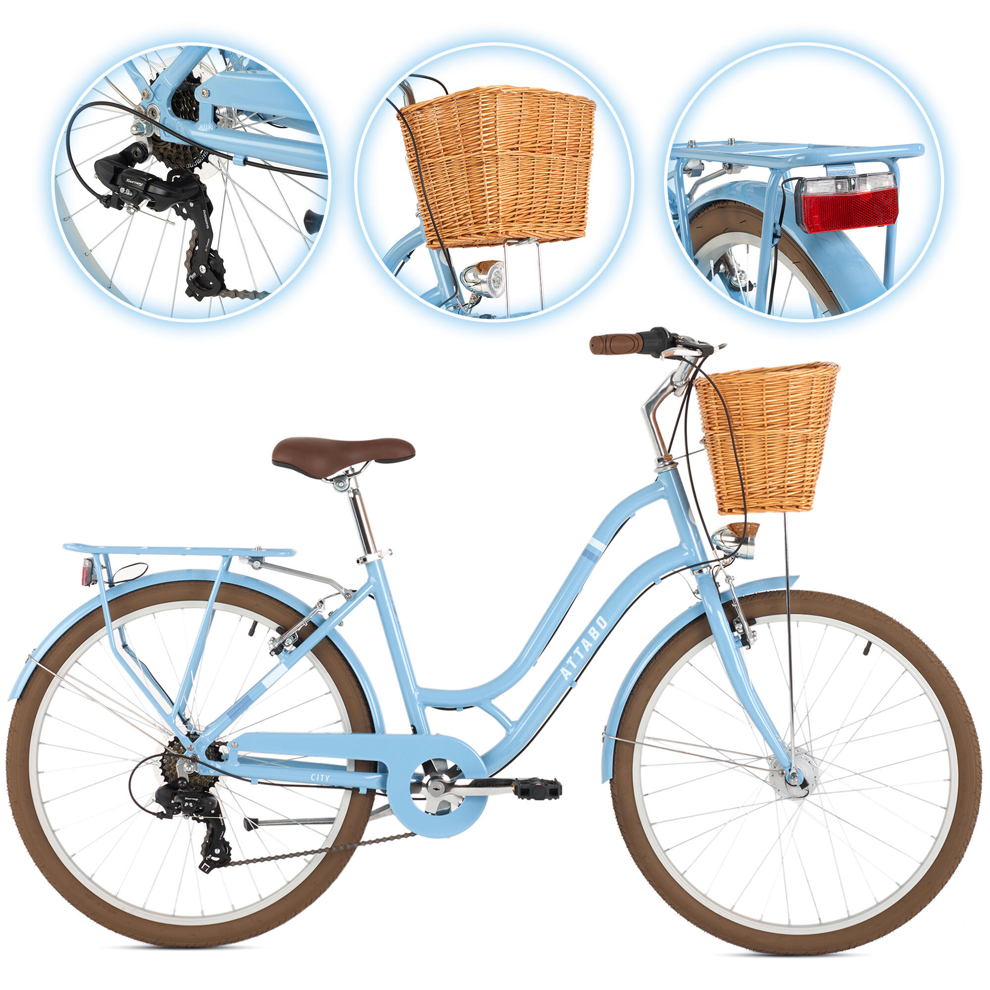 Rower miejski damski ATTABO CITY 28"