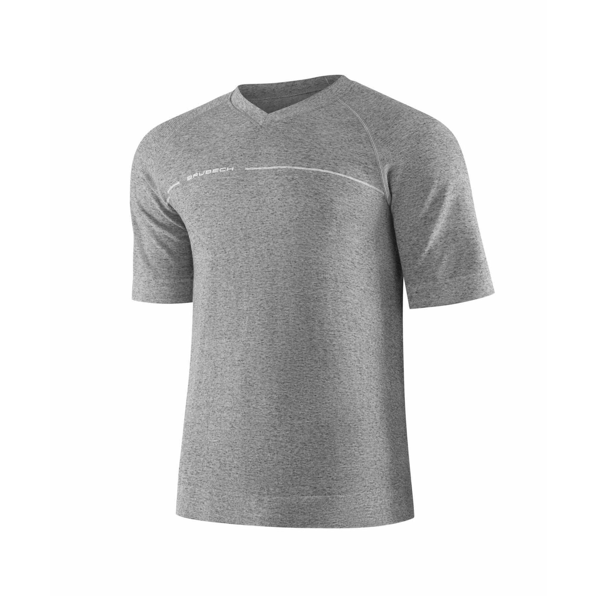 Koszulka męska z krótkim rękawem do spania z dodatkiem lnu Brubeck COMFORT NIGHT