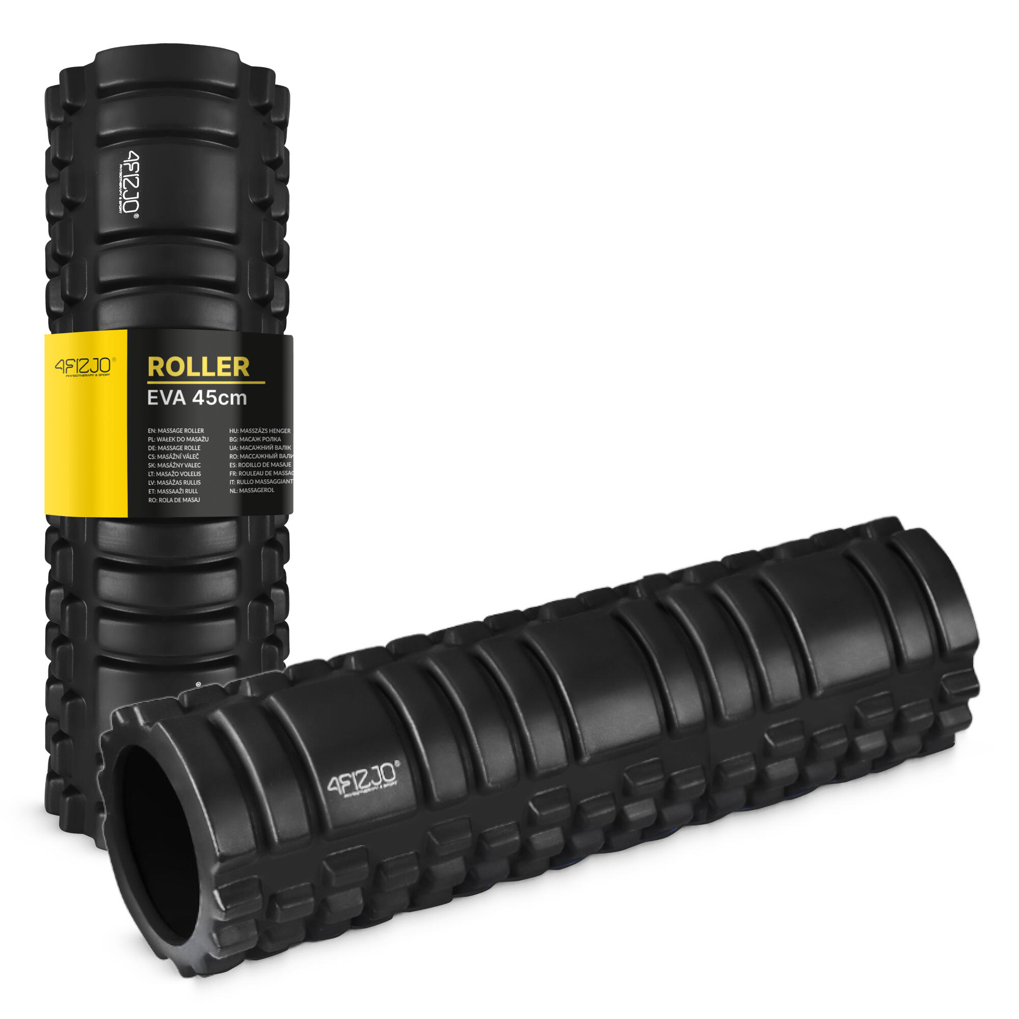 Wałek z wypustkami do mocnego masażu uniwersalny 4FIZJO EVA 45 cm