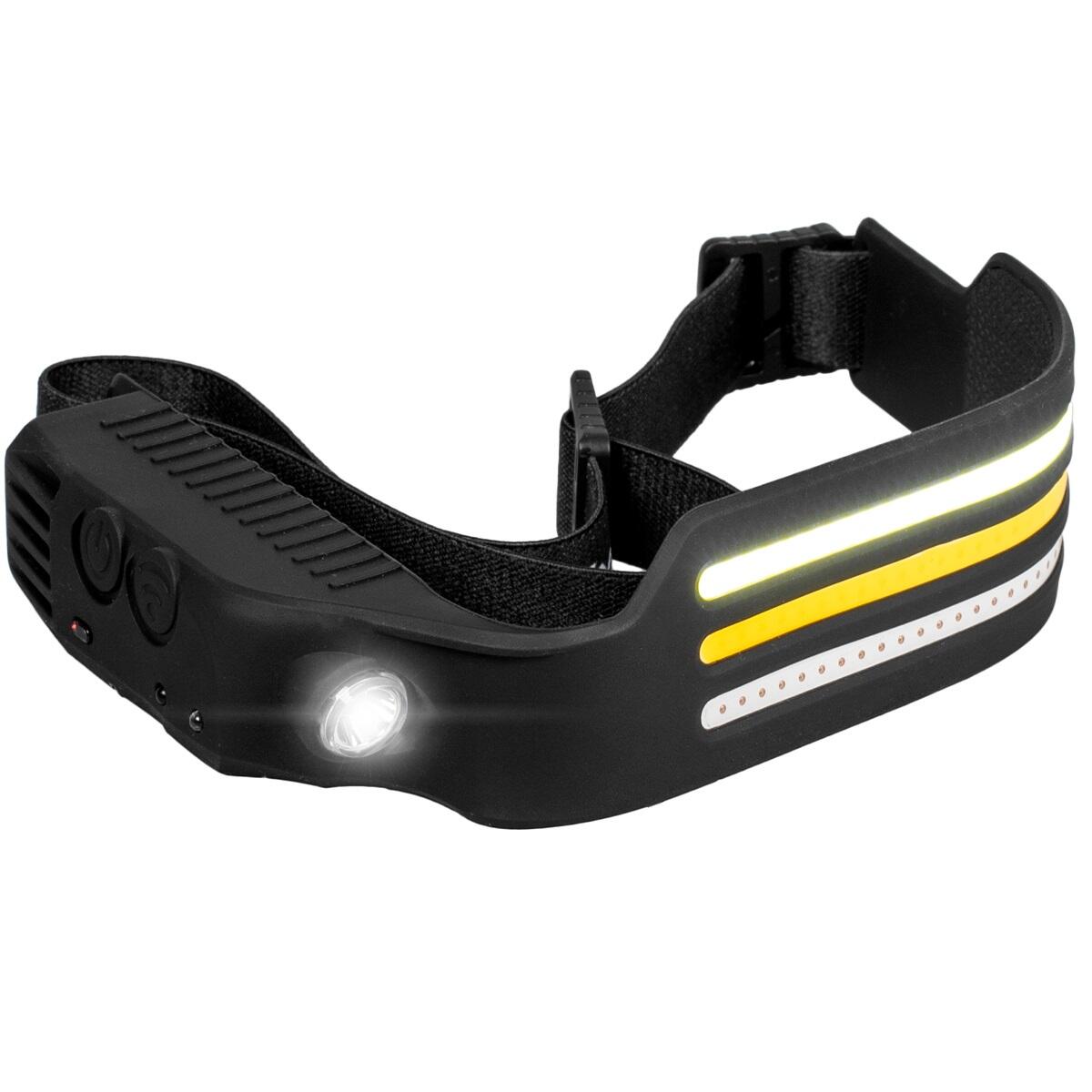 Latarka czołowa Vayox VA0130 300lm, akumulatorowa, 4x LED, USB-C, silkonowa