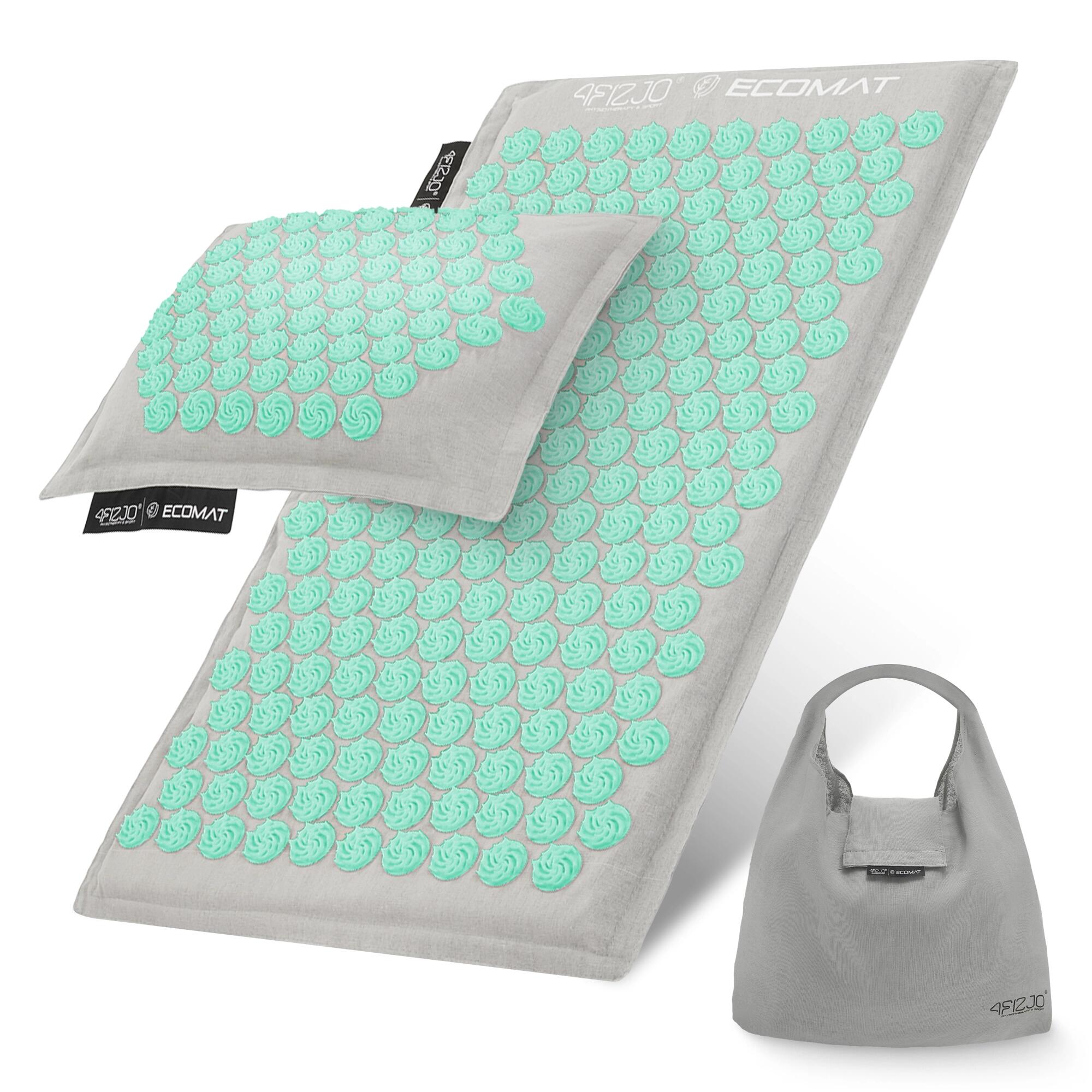 Mata do akupresury prozdrowotna 4FIZJO ECO z poduszką