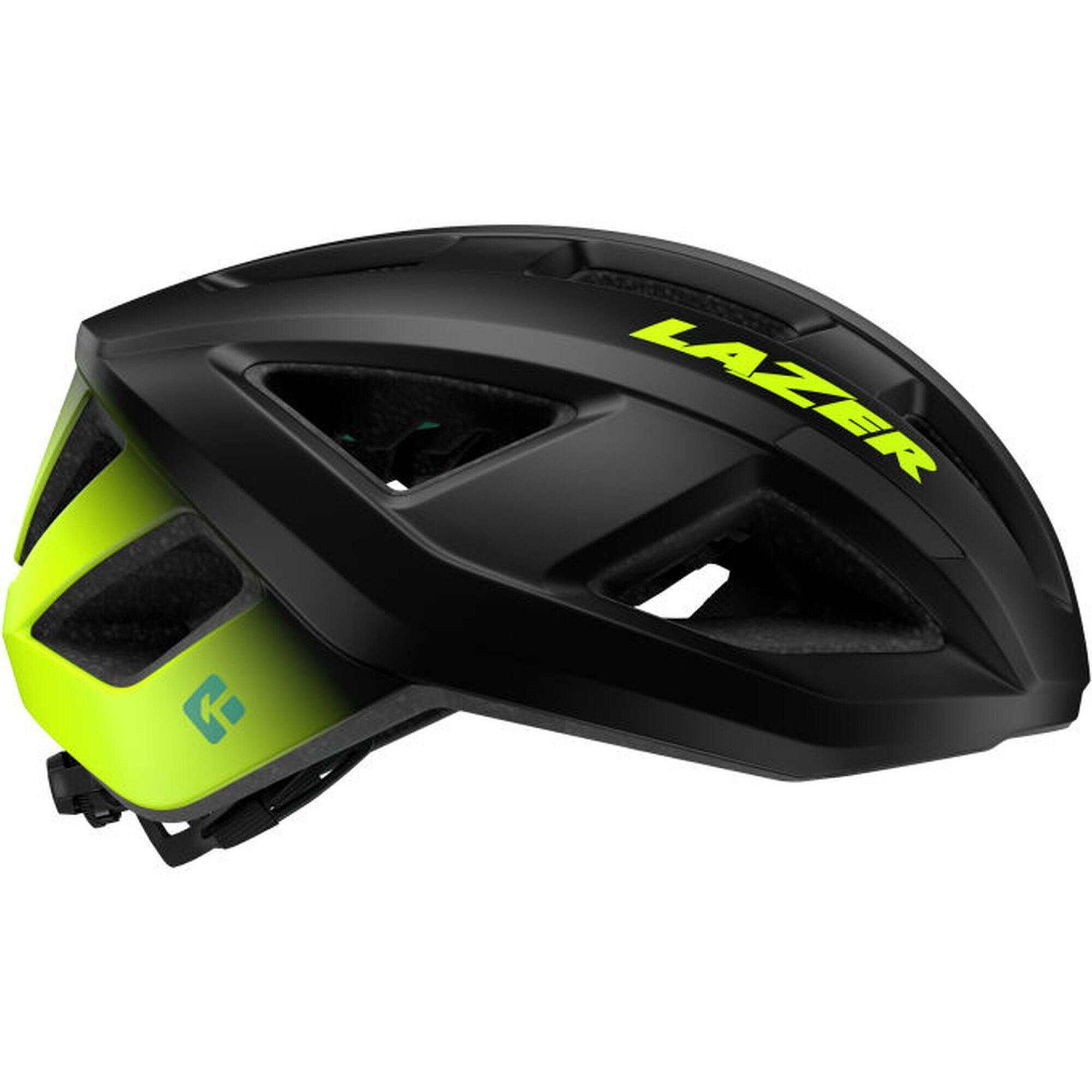 Kask szosowy/gravel Tonic KinetiCore, żółto-czarny matowy