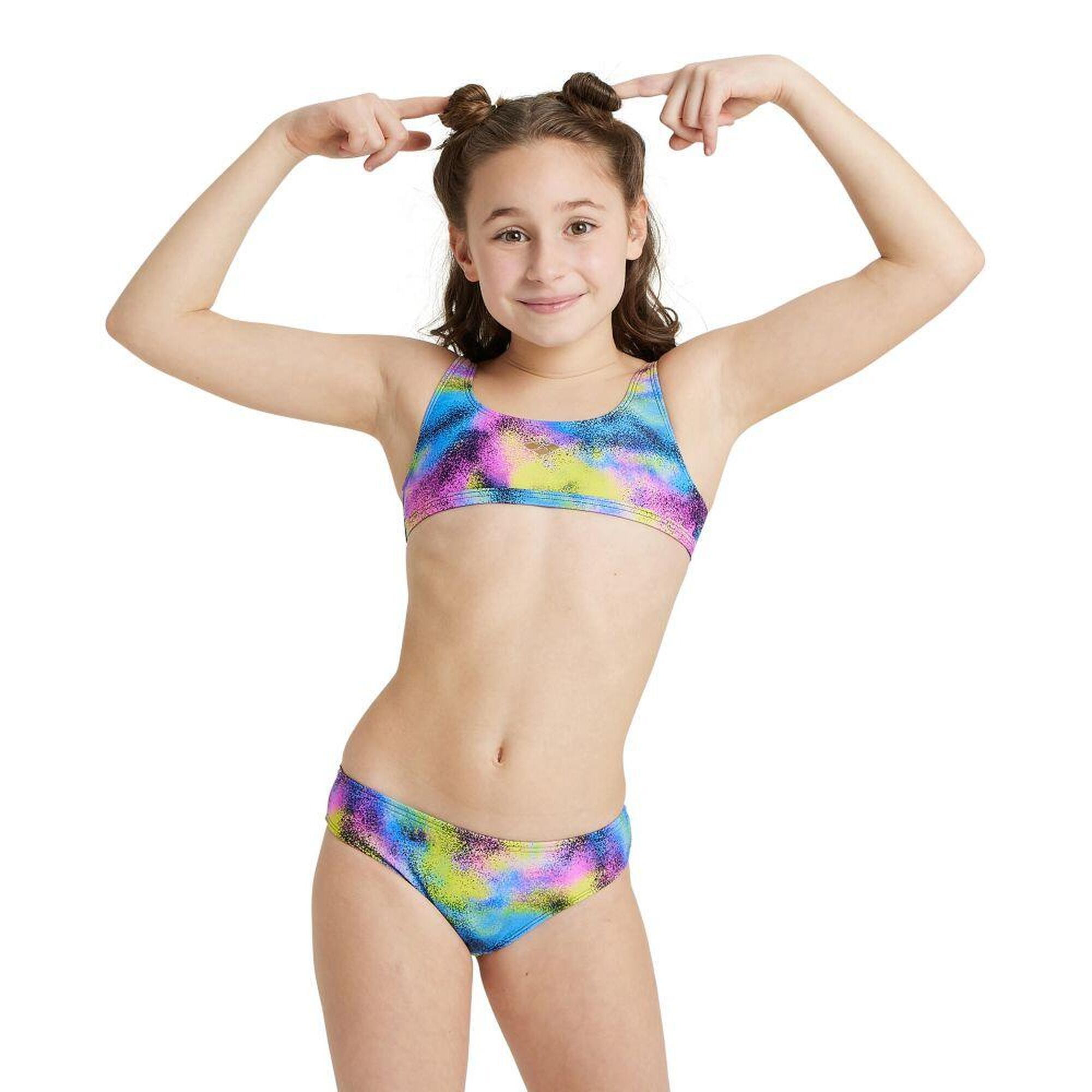 Strój kąpielowy dziewczęcy dwuczęściowy kostium na basen Arena Allover