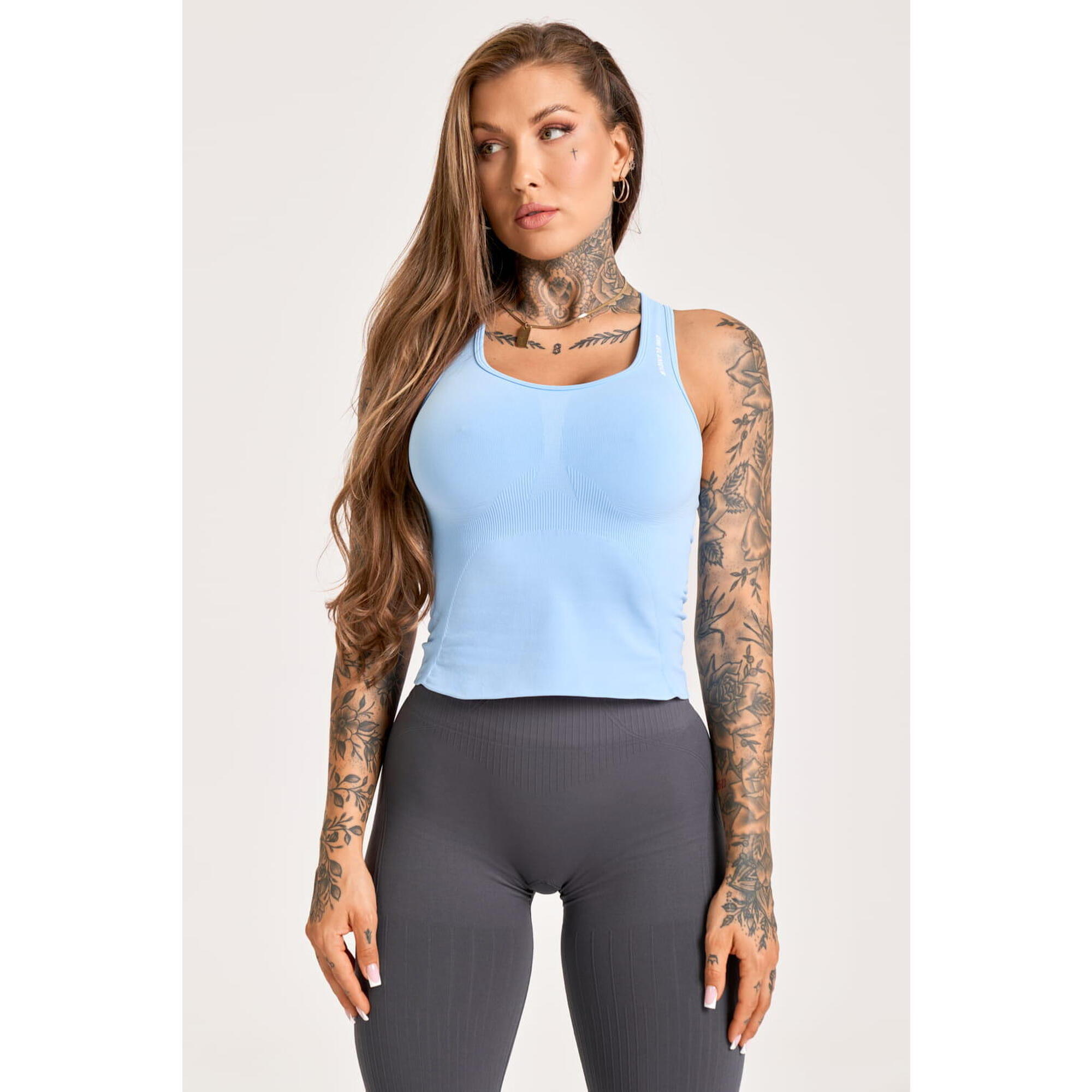 Stanik fitness cardio damski Gym Glamour compress long baby