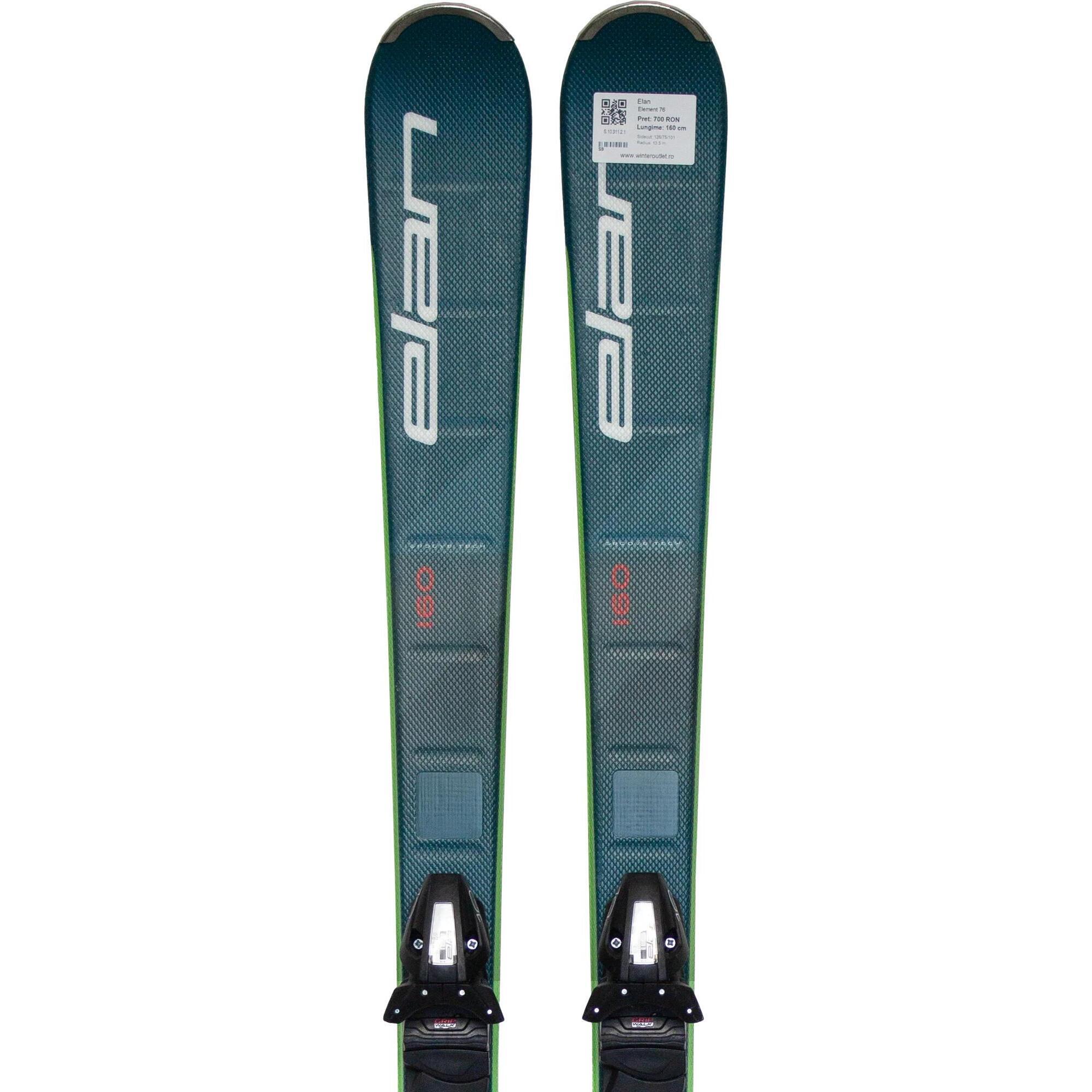 Second Life- Narty ELAN Element 76, 160 cm- Stan bardzo dobry