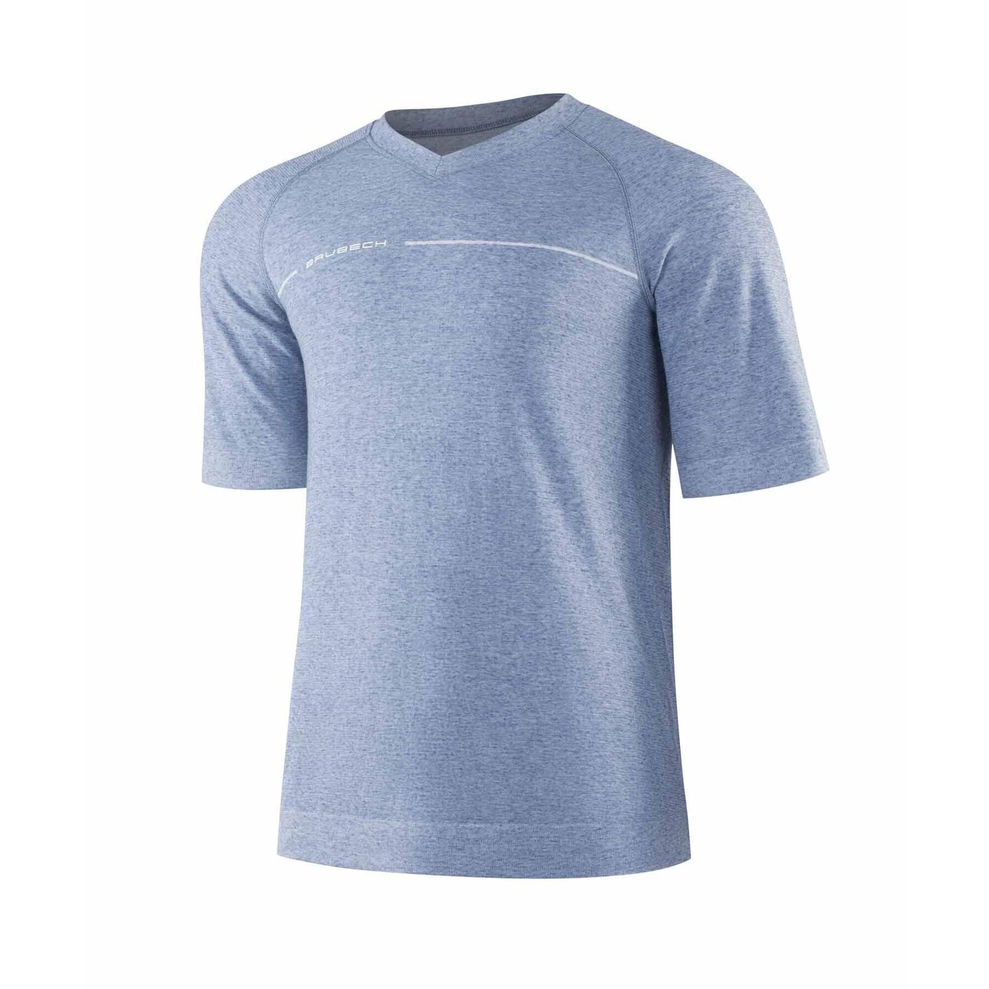 Koszulka męska z krótkim rękawem do spania z dodatkiem lnu Brubeck COMFORT NIGHT